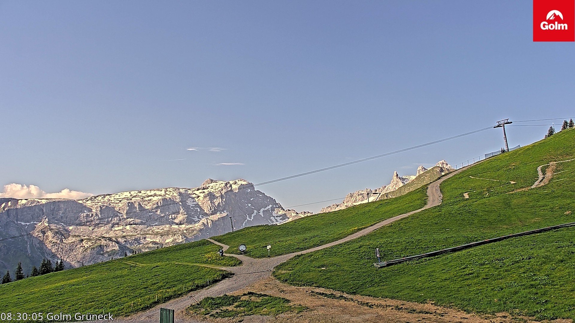 Archiv Foto Webcam Blick vom Golm auf die Tschaggunser Mittagsspitze