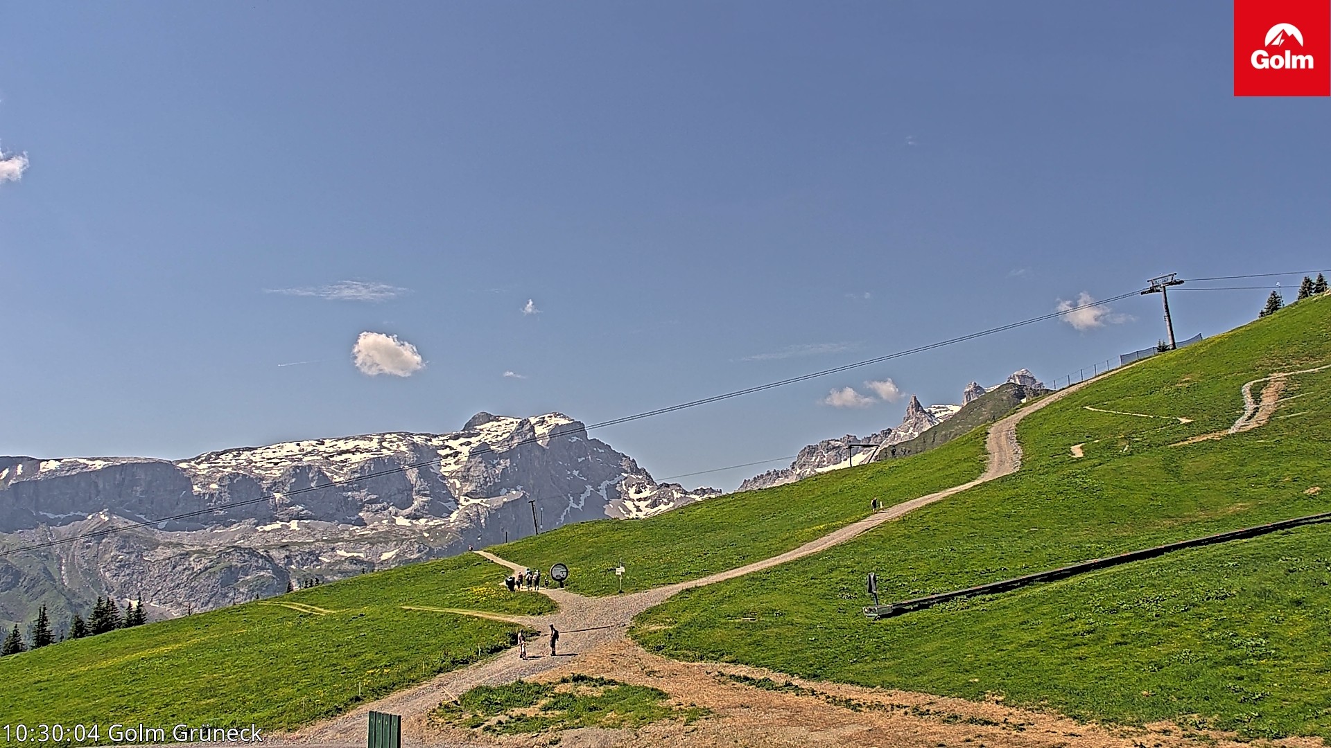 Archiv Foto Webcam Blick vom Golm auf die Tschaggunser Mittagsspitze