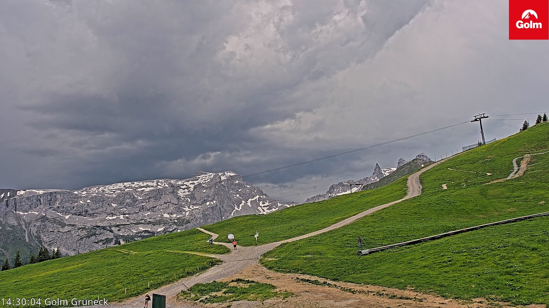 Archiv Foto Webcam Blick vom Golm auf die Tschaggunser Mittagsspitze
