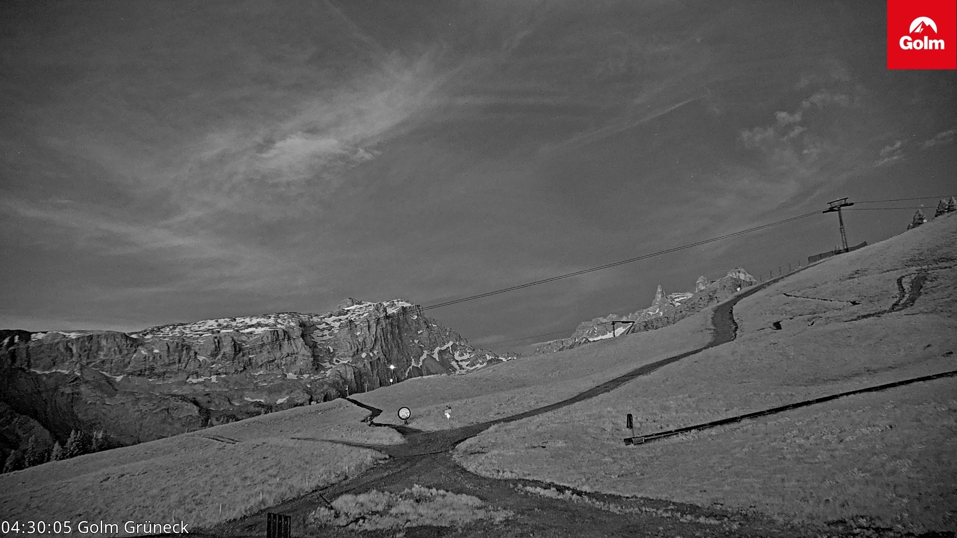 Archiv Foto Webcam Blick vom Golm auf die Tschaggunser Mittagsspitze