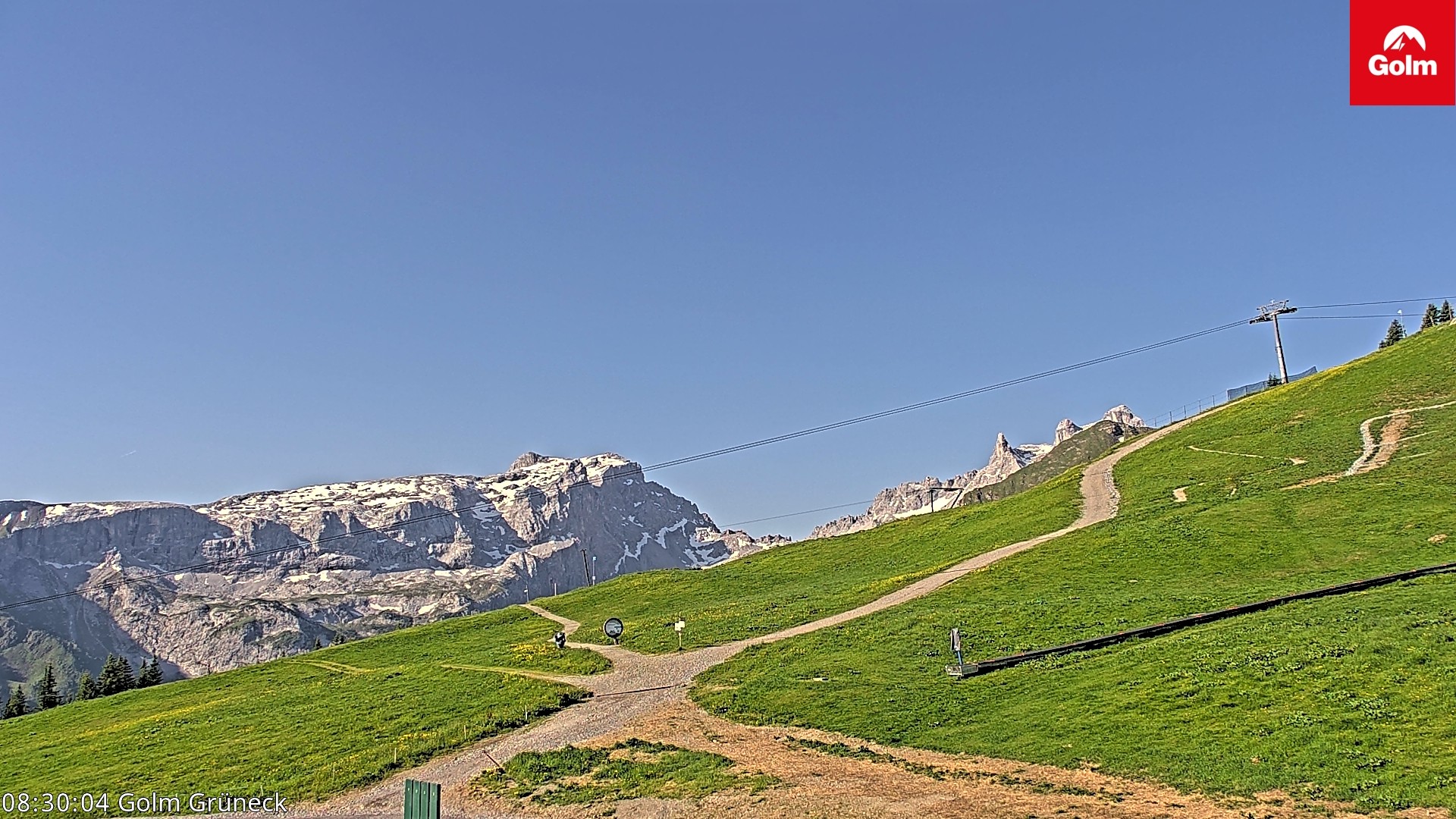 Archiv Foto Webcam Blick vom Golm auf die Tschaggunser Mittagsspitze