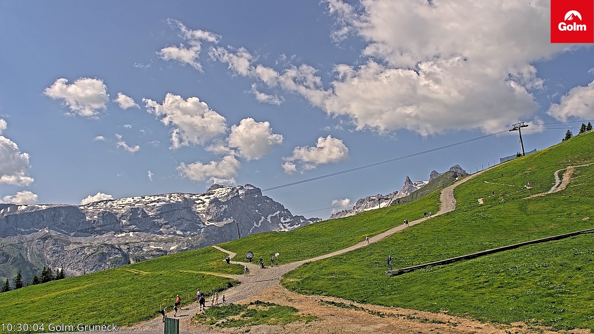 Archiv Foto Webcam Blick vom Golm auf die Tschaggunser Mittagsspitze