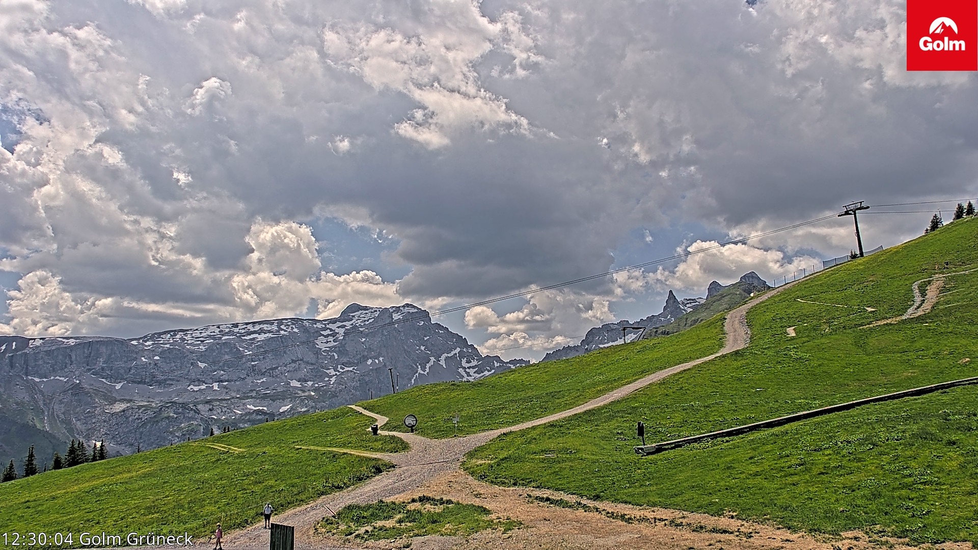 Archiv Foto Webcam Blick vom Golm auf die Tschaggunser Mittagsspitze