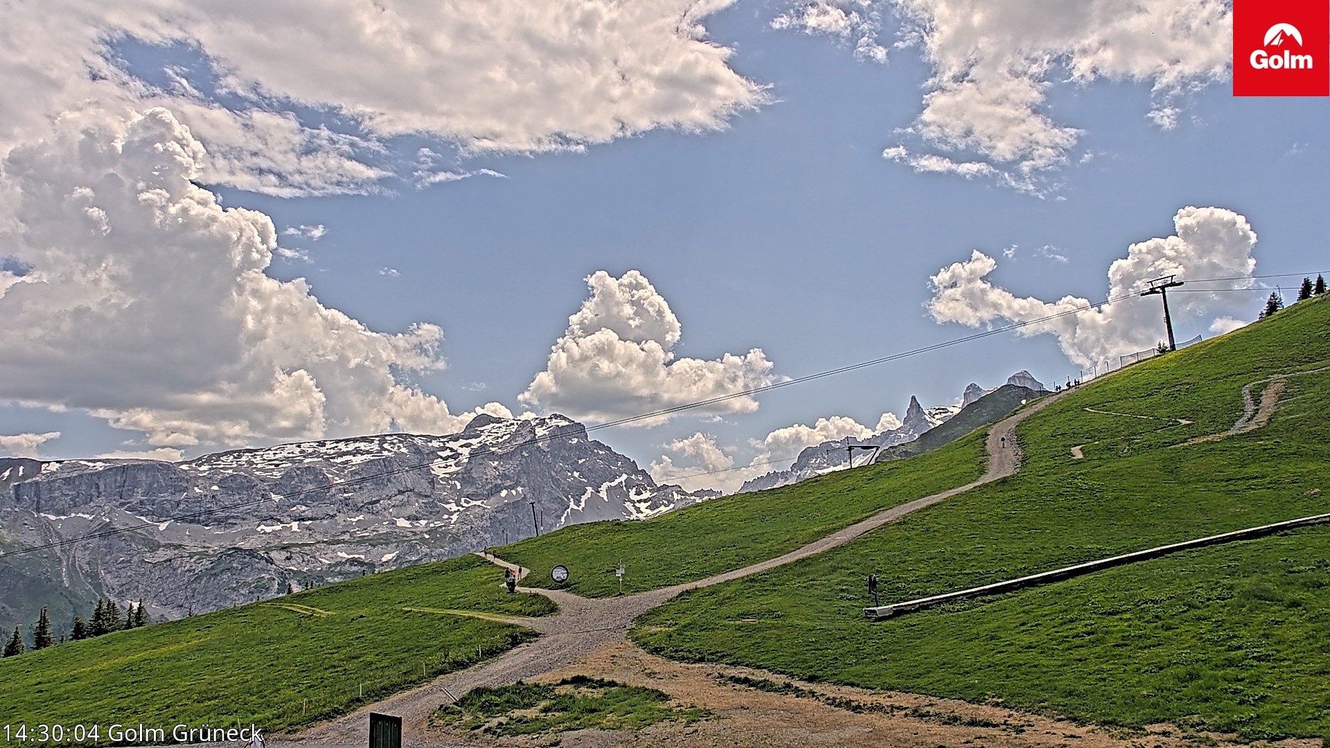 Archiv Foto Webcam Blick vom Golm auf die Tschaggunser Mittagsspitze