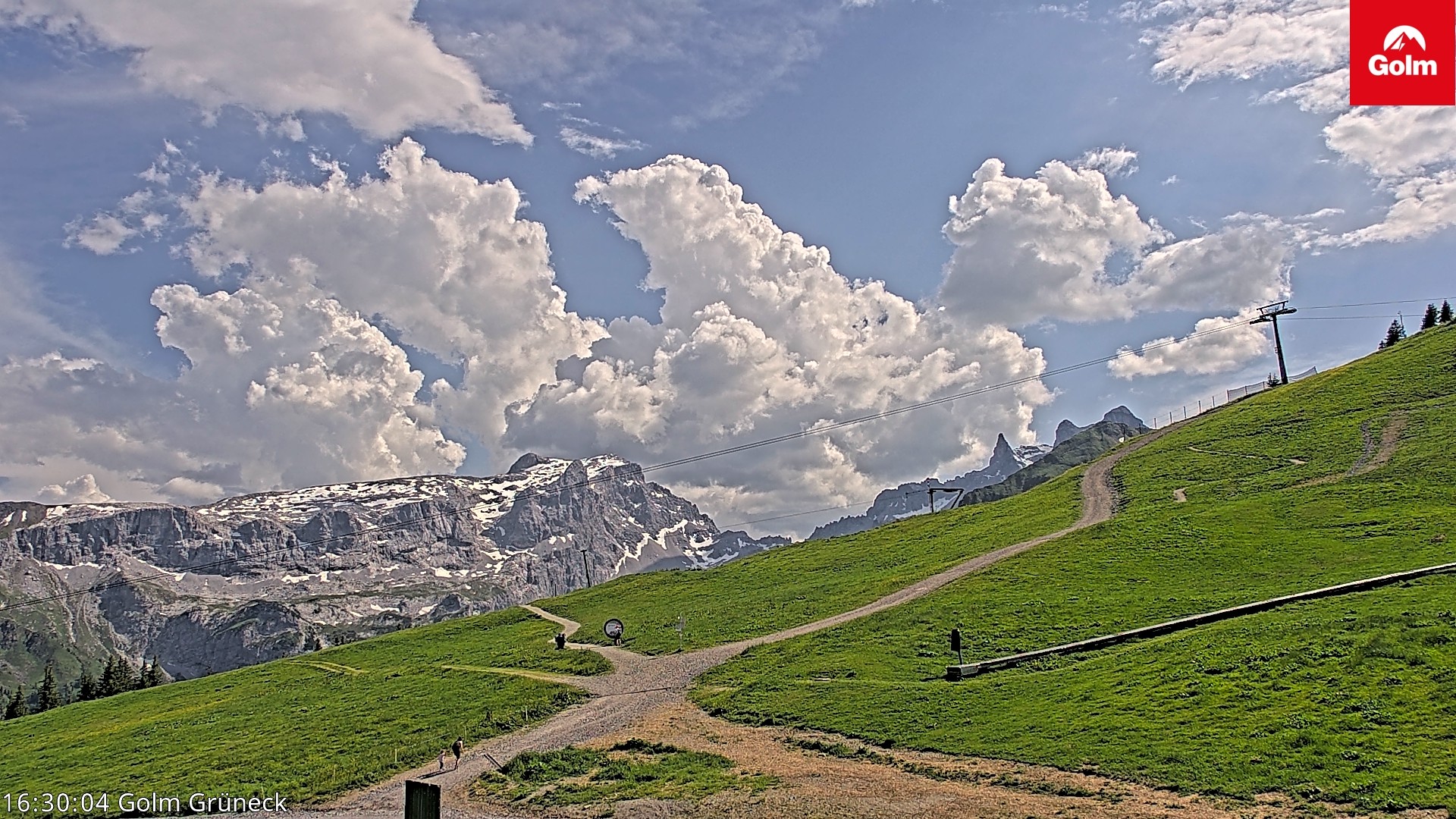 Archiv Foto Webcam Blick vom Golm auf die Tschaggunser Mittagsspitze