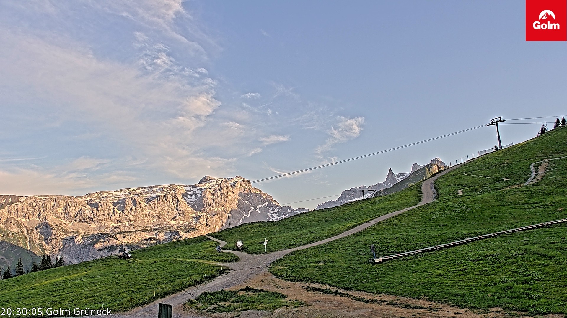 Archiv Foto Webcam Blick vom Golm auf die Tschaggunser Mittagsspitze