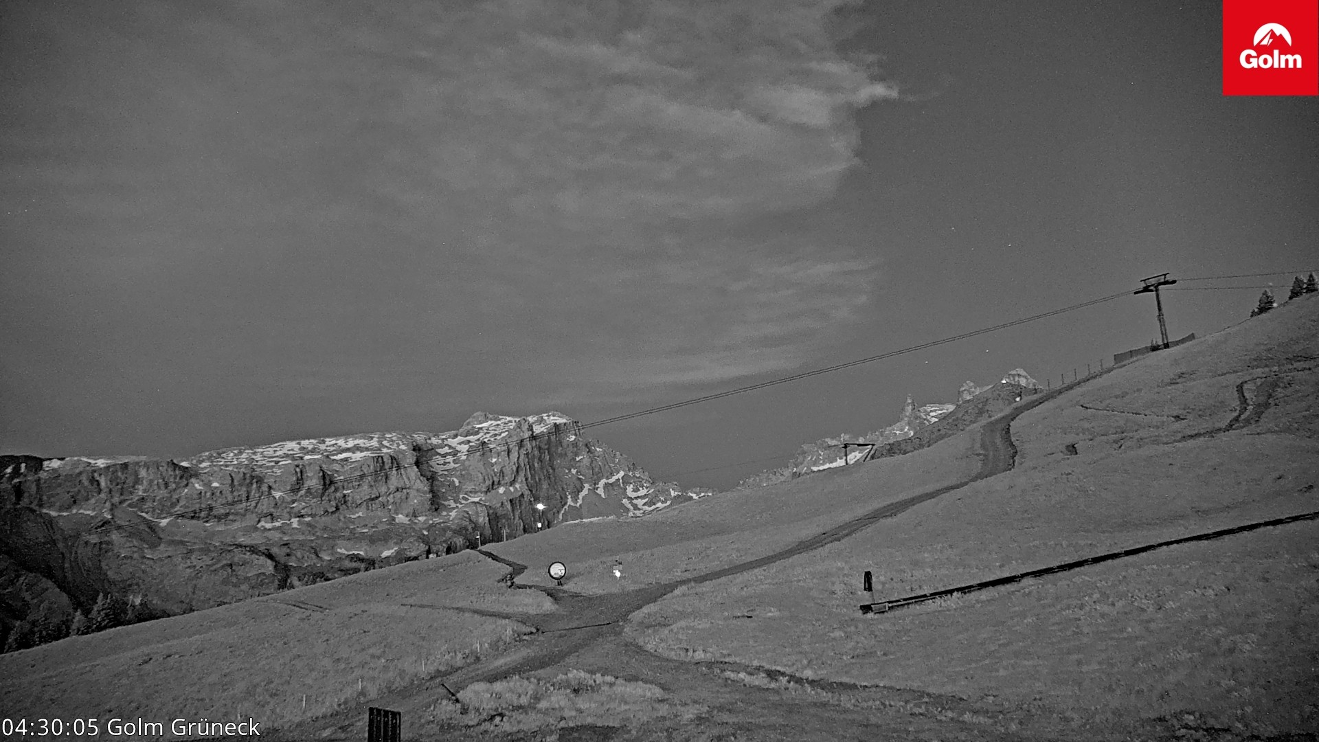 Archiv Foto Webcam Blick vom Golm auf die Tschaggunser Mittagsspitze