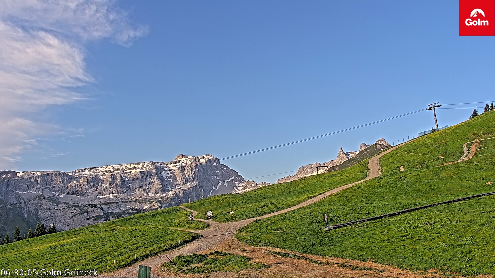 Archiv Foto Webcam Blick vom Golm auf die Tschaggunser Mittagsspitze