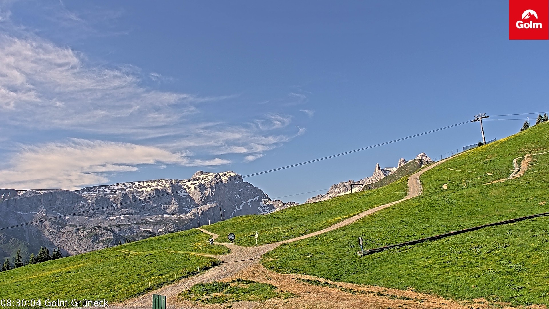 Archiv Foto Webcam Blick vom Golm auf die Tschaggunser Mittagsspitze
