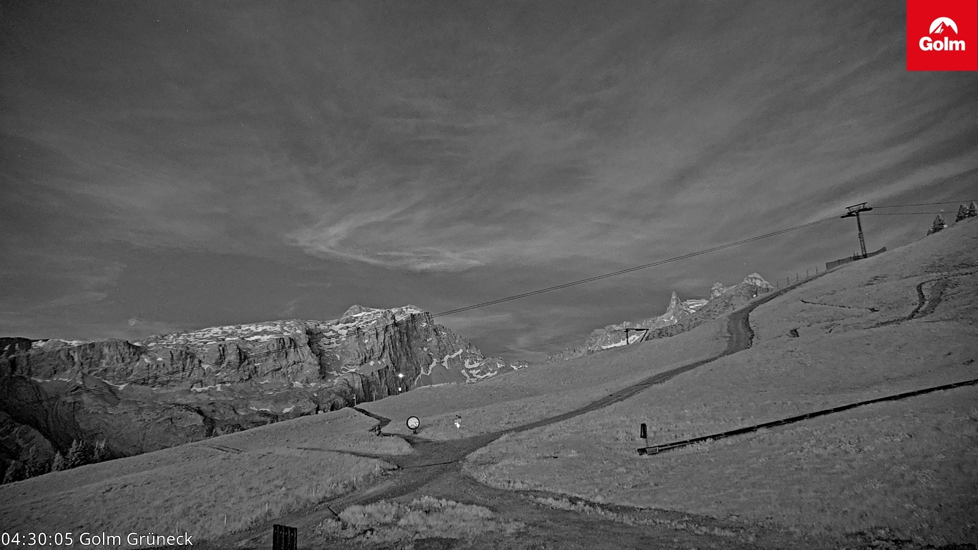 Archiv Foto Webcam Blick vom Golm auf die Tschaggunser Mittagsspitze