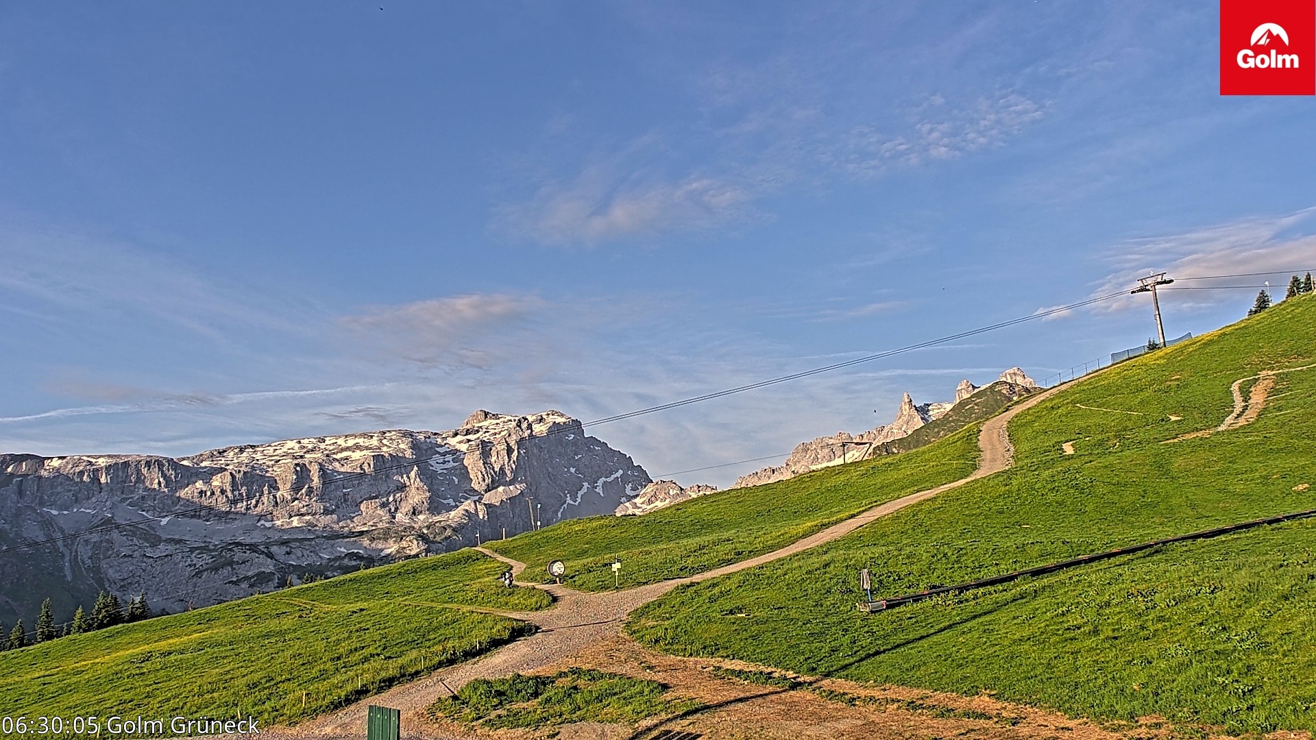Archiv Foto Webcam Blick vom Golm auf die Tschaggunser Mittagsspitze