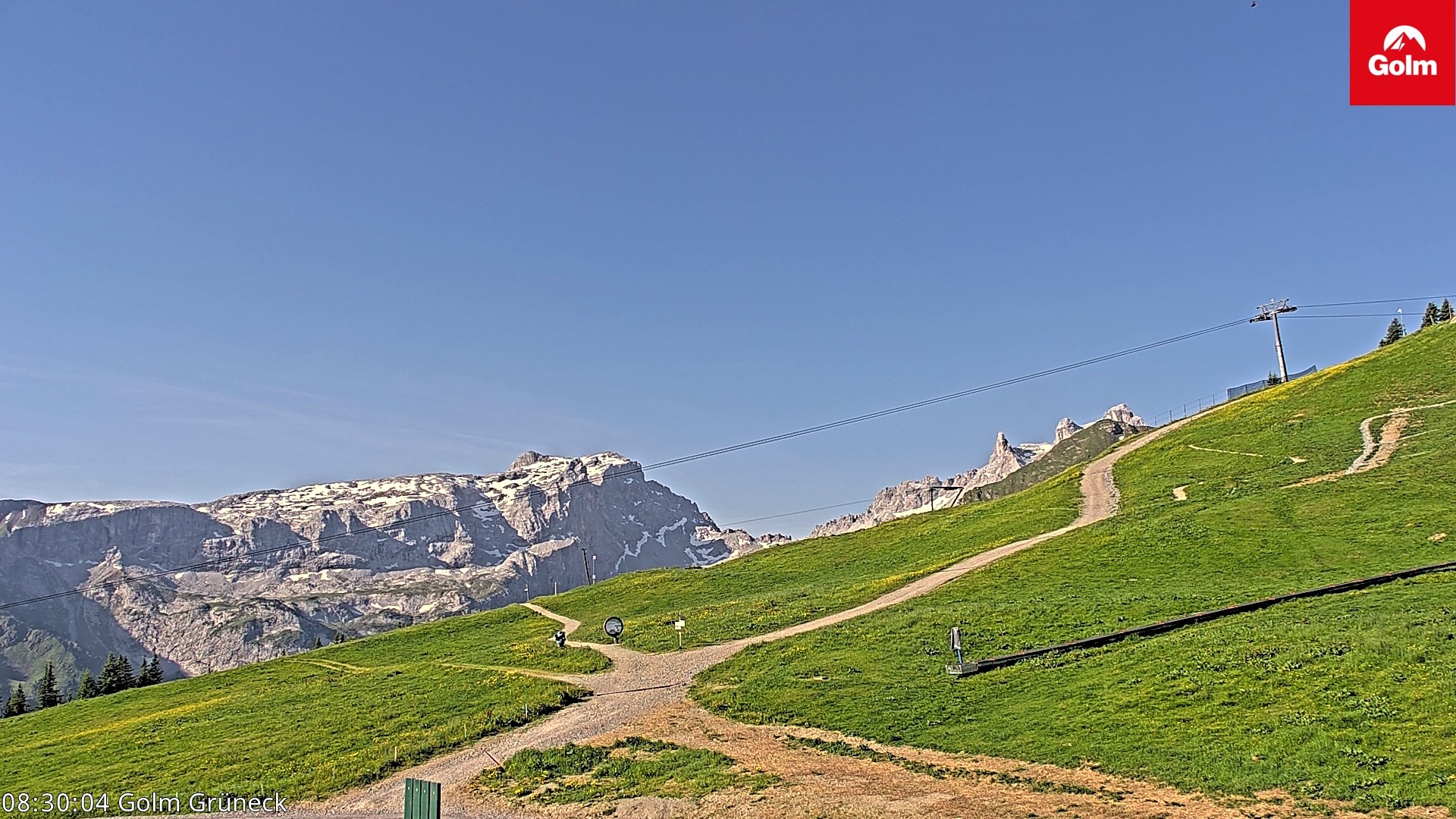 Archiv Foto Webcam Blick vom Golm auf die Tschaggunser Mittagsspitze