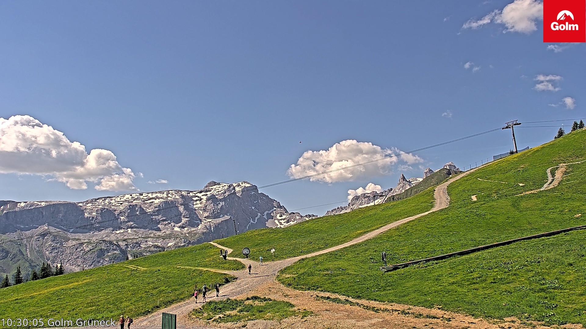 Archiv Foto Webcam Blick vom Golm auf die Tschaggunser Mittagsspitze
