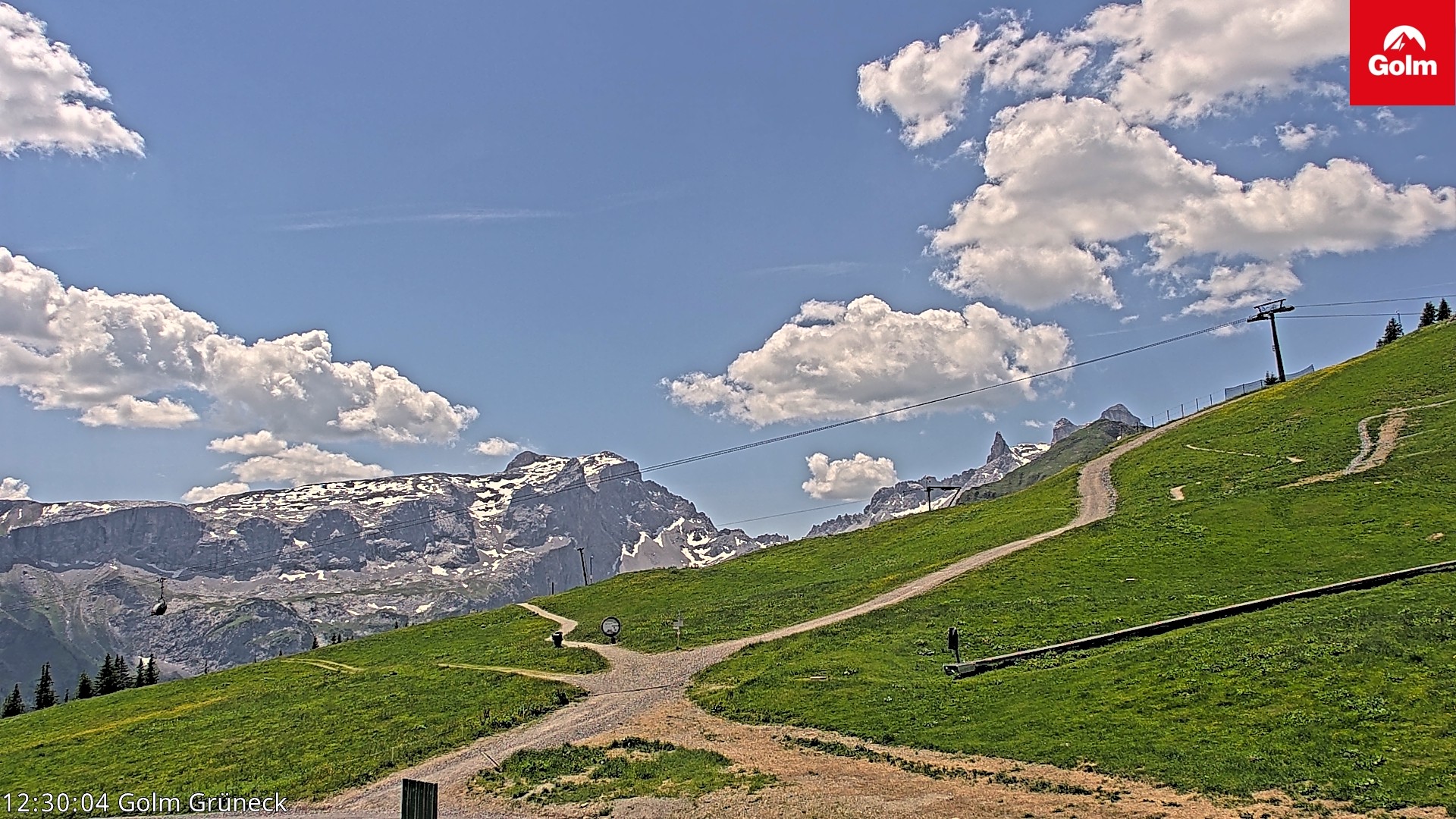 Archiv Foto Webcam Blick vom Golm auf die Tschaggunser Mittagsspitze