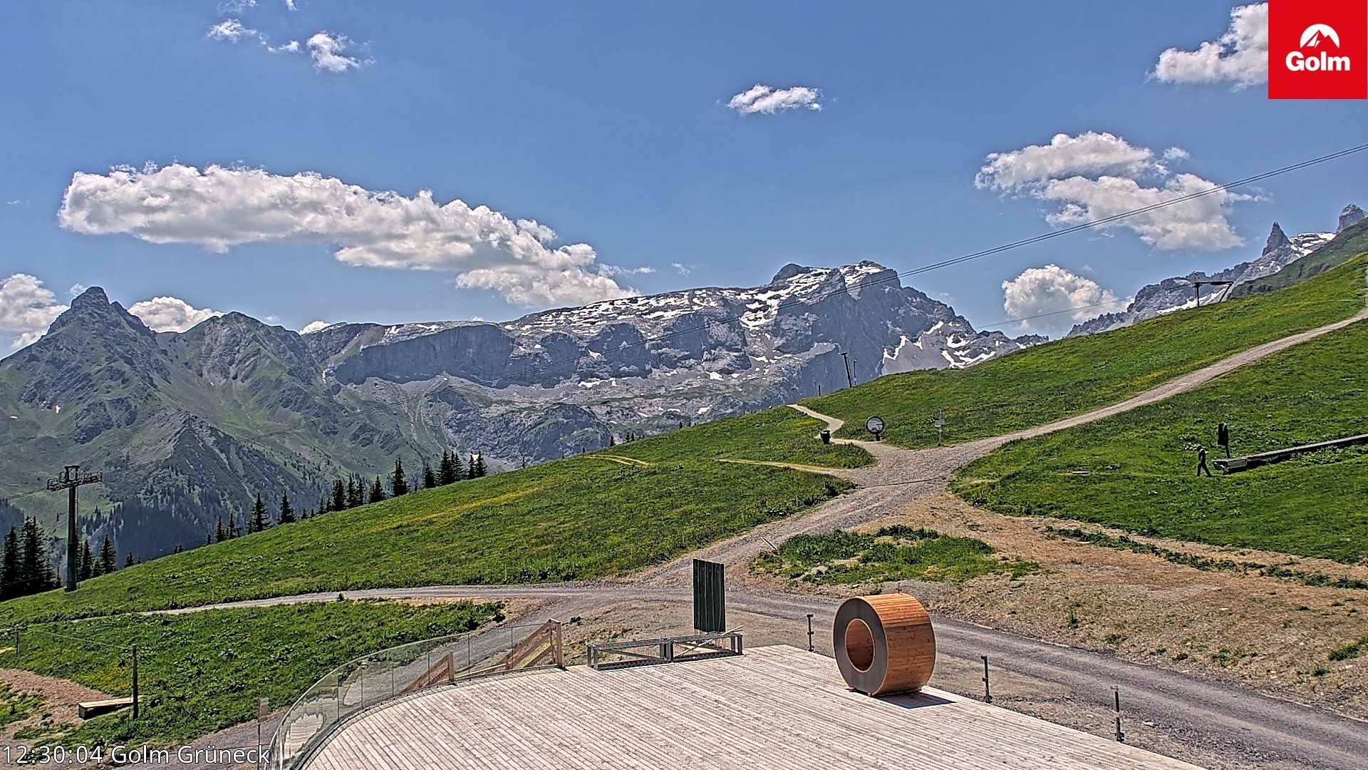 Archiv Foto Webcam Blick vom Golm auf die Tschaggunser Mittagsspitze