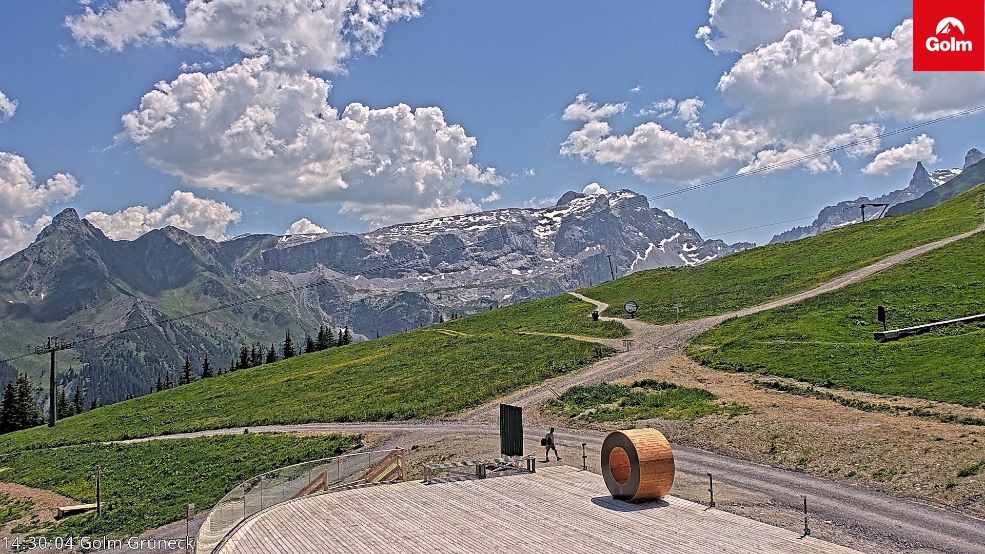 Archiv Foto Webcam Blick vom Golm auf die Tschaggunser Mittagsspitze