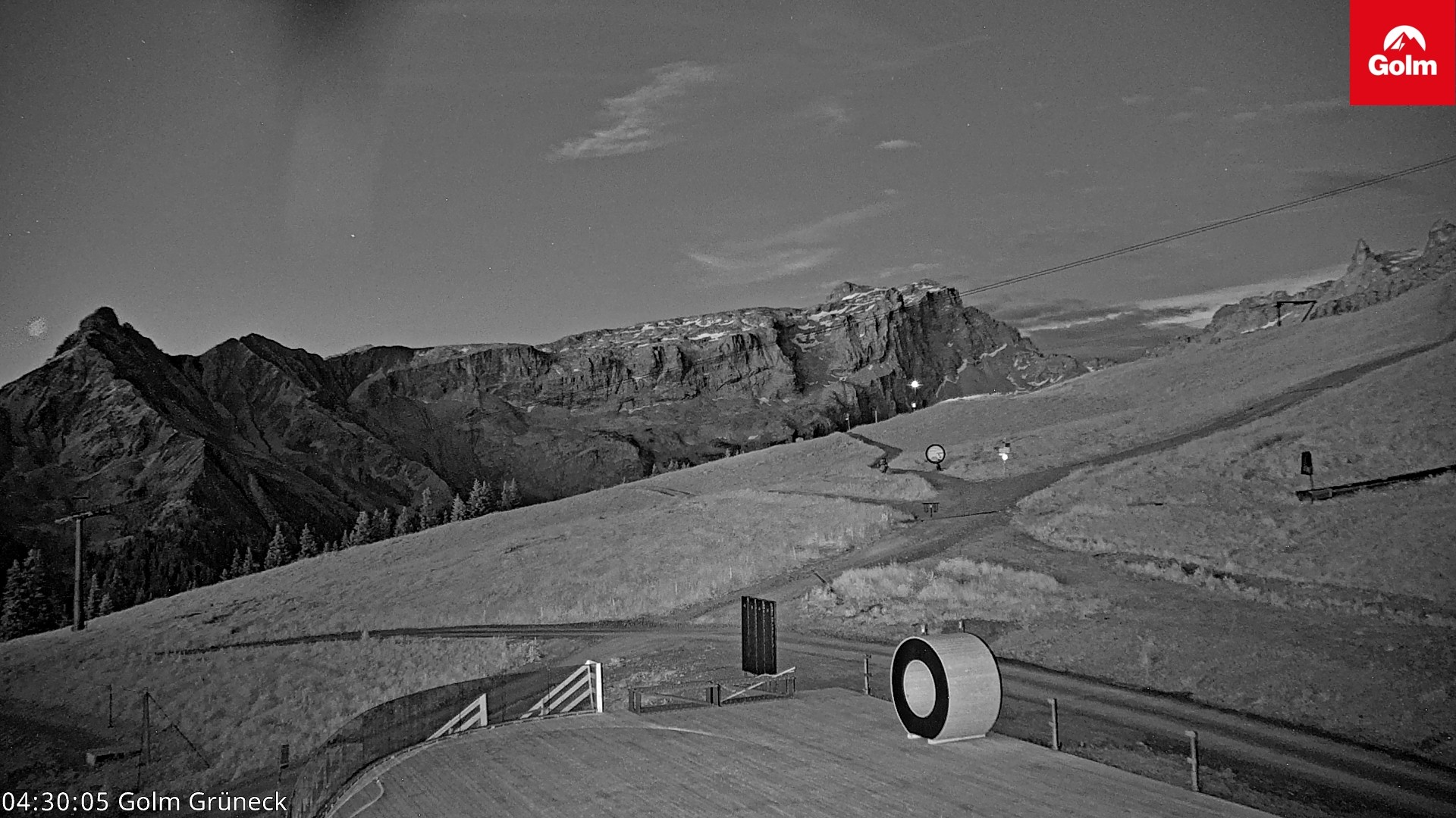 Archiv Foto Webcam Blick vom Golm auf die Tschaggunser Mittagsspitze