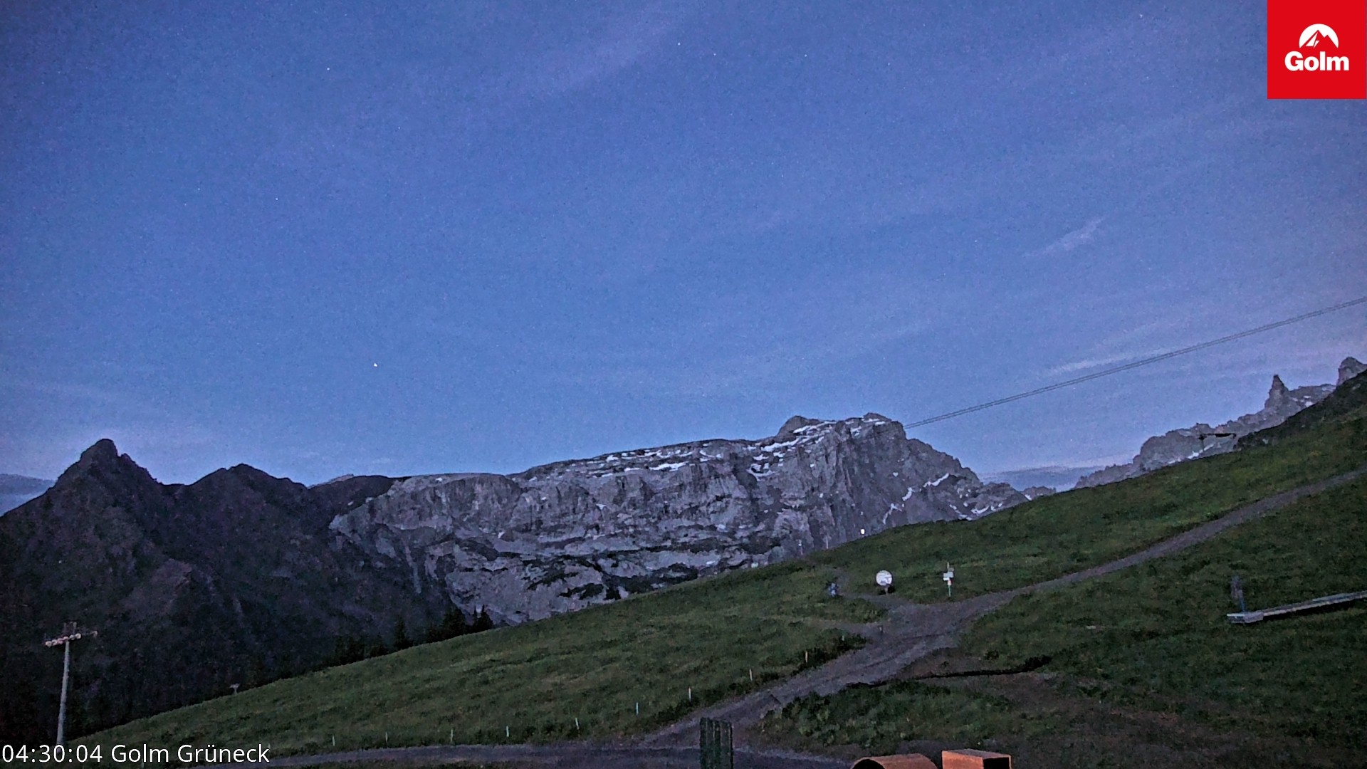 Archiv Foto Webcam Blick vom Golm auf die Tschaggunser Mittagsspitze
