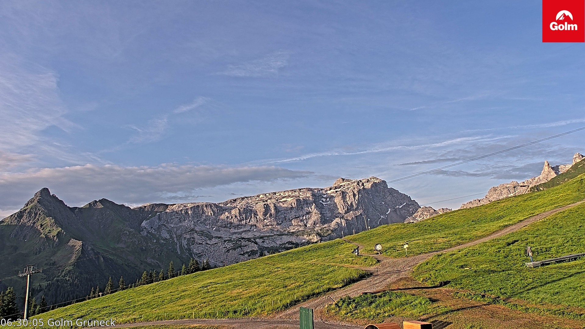 Archiv Foto Webcam Blick vom Golm auf die Tschaggunser Mittagsspitze