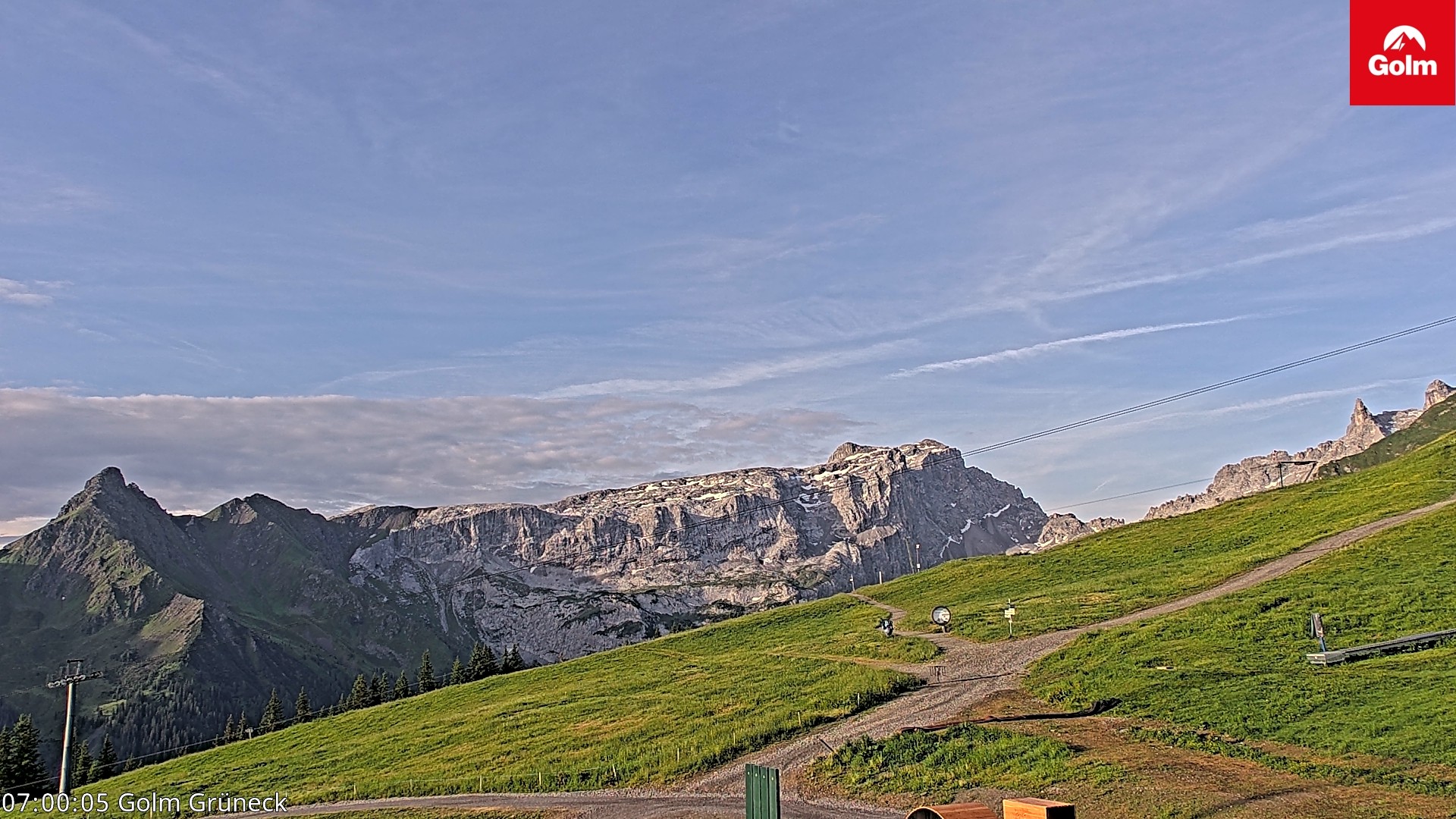 Archiv Foto Webcam Blick vom Golm auf die Tschaggunser Mittagsspitze