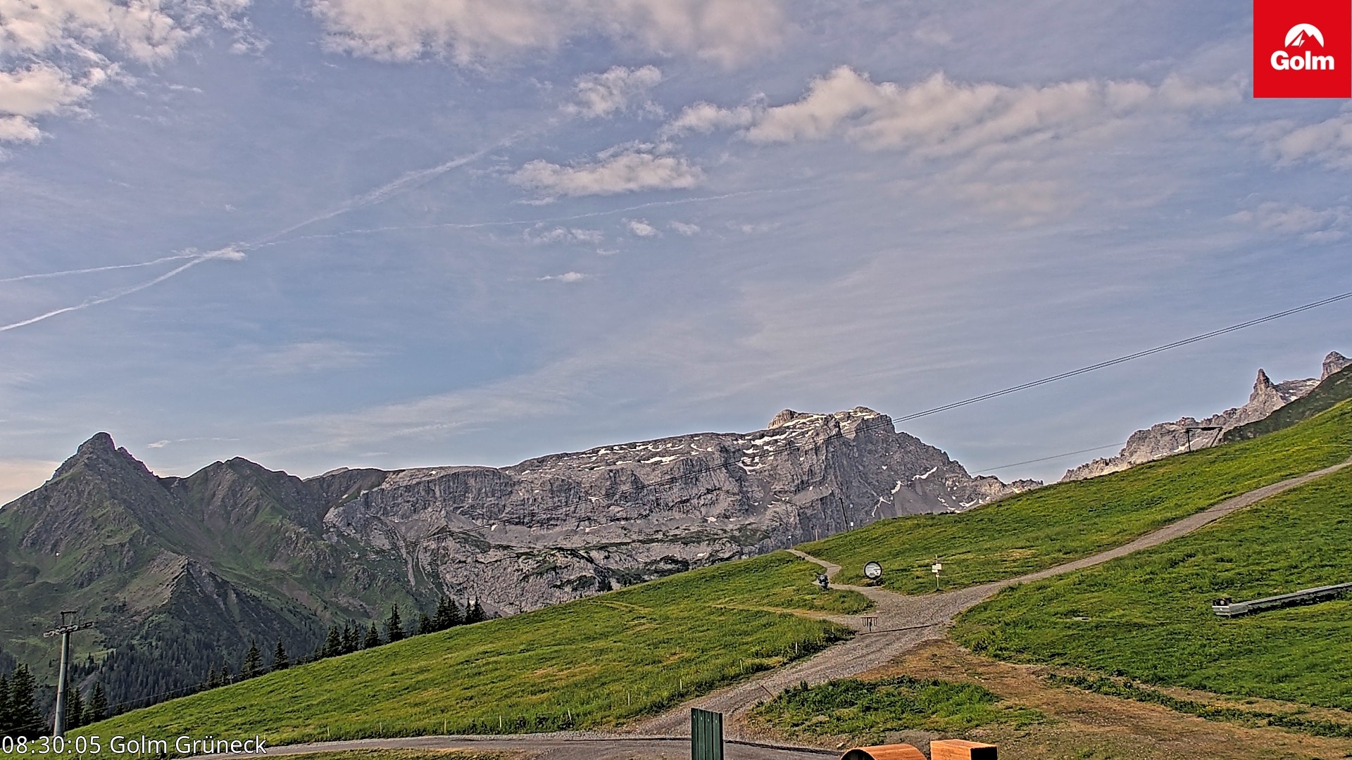 Archiv Foto Webcam Blick vom Golm auf die Tschaggunser Mittagsspitze