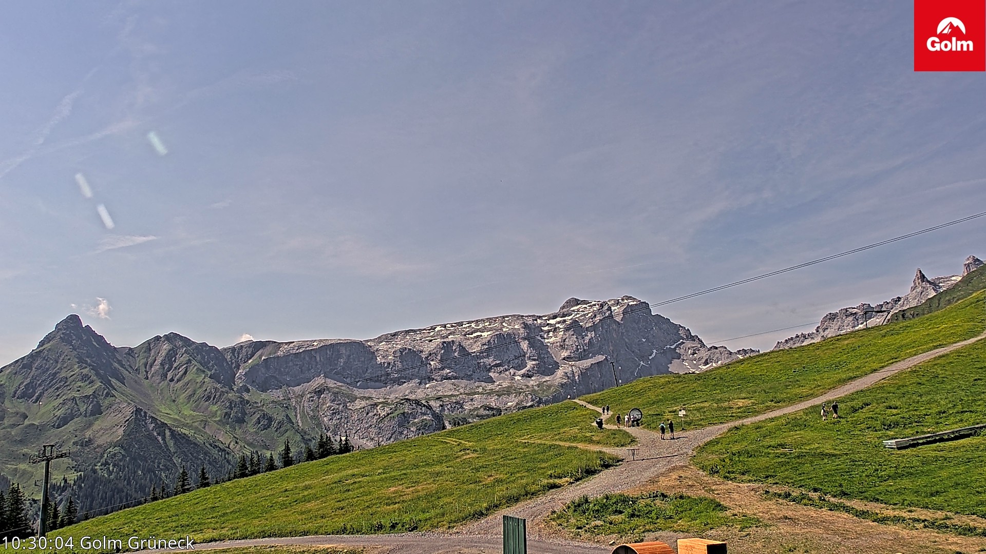 Archiv Foto Webcam Blick vom Golm auf die Tschaggunser Mittagsspitze