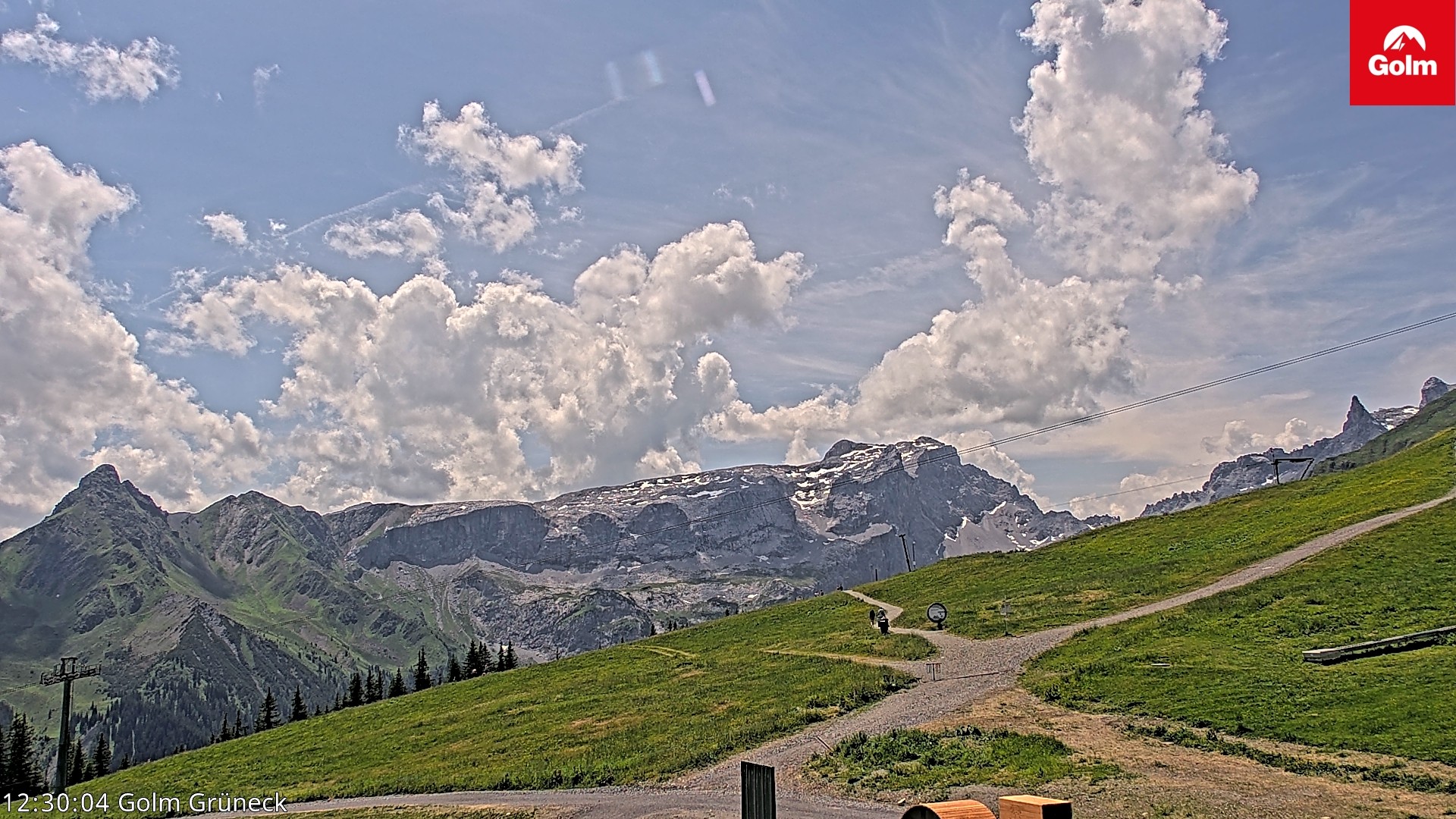 Archiv Foto Webcam Blick vom Golm auf die Tschaggunser Mittagsspitze