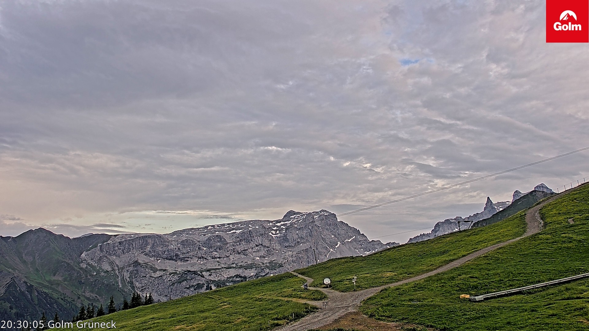 Archiv Foto Webcam Blick vom Golm auf die Tschaggunser Mittagsspitze