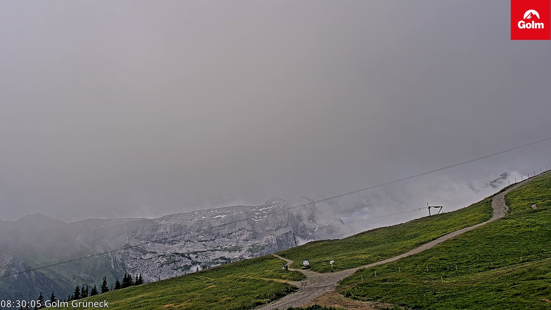 Archiv Foto Webcam Blick vom Golm auf die Tschaggunser Mittagsspitze