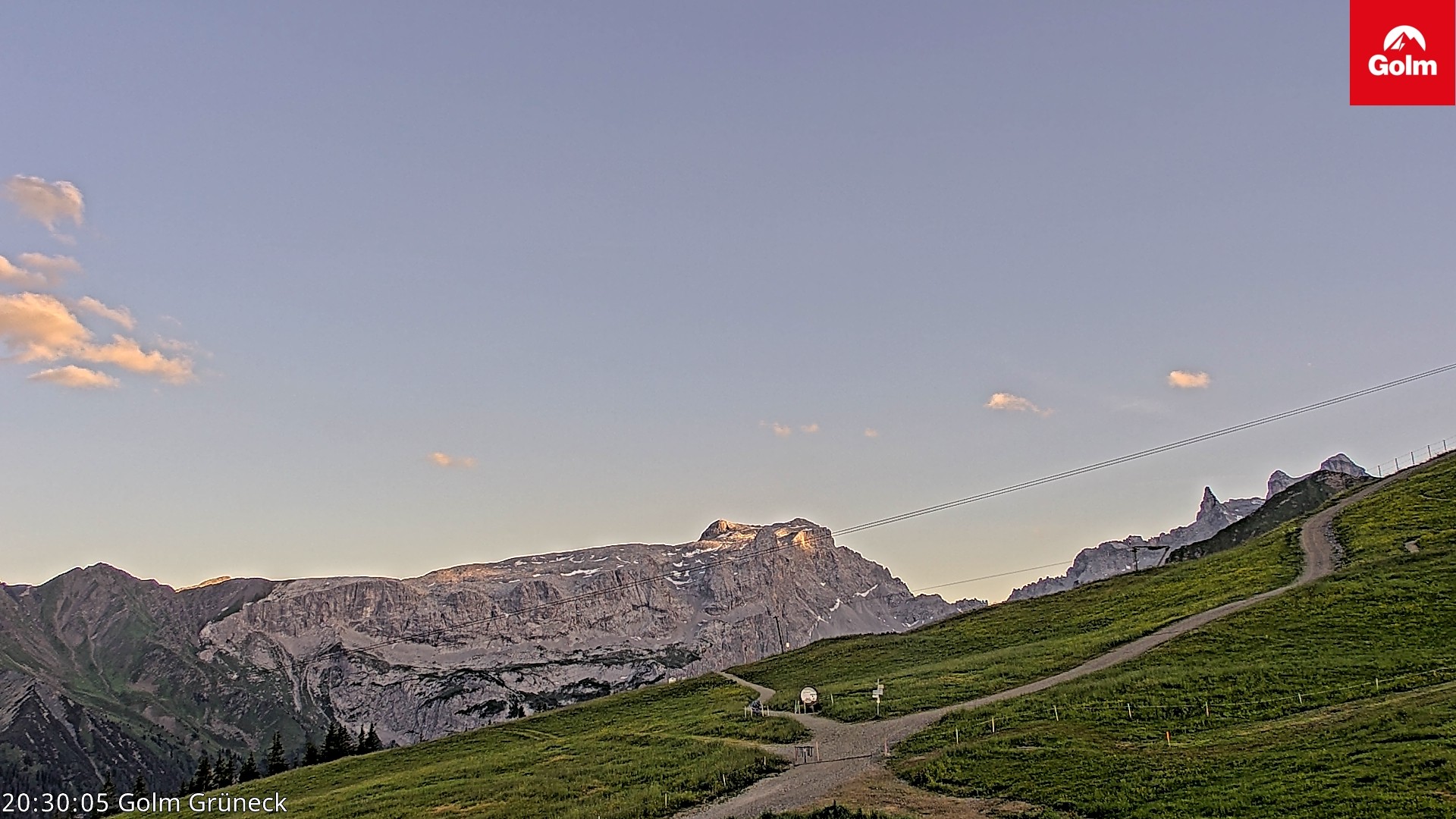 Archiv Foto Webcam Blick vom Golm auf die Tschaggunser Mittagsspitze