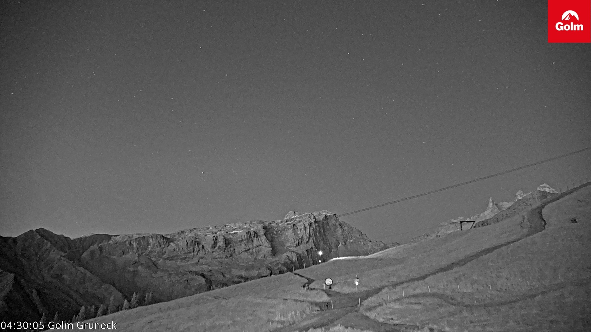 Archiv Foto Webcam Blick vom Golm auf die Tschaggunser Mittagsspitze