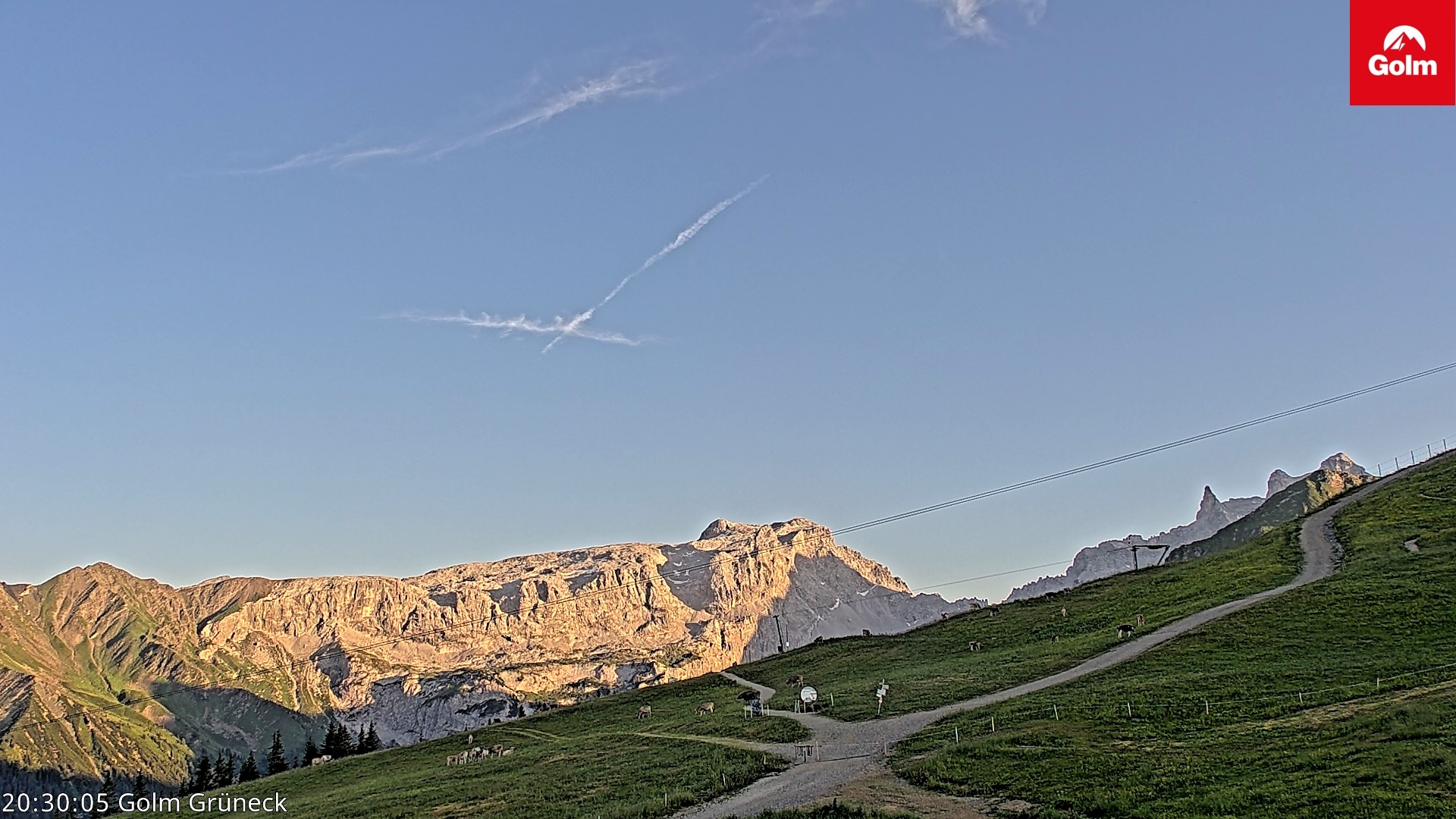 Archiv Foto Webcam Blick vom Golm auf die Tschaggunser Mittagsspitze