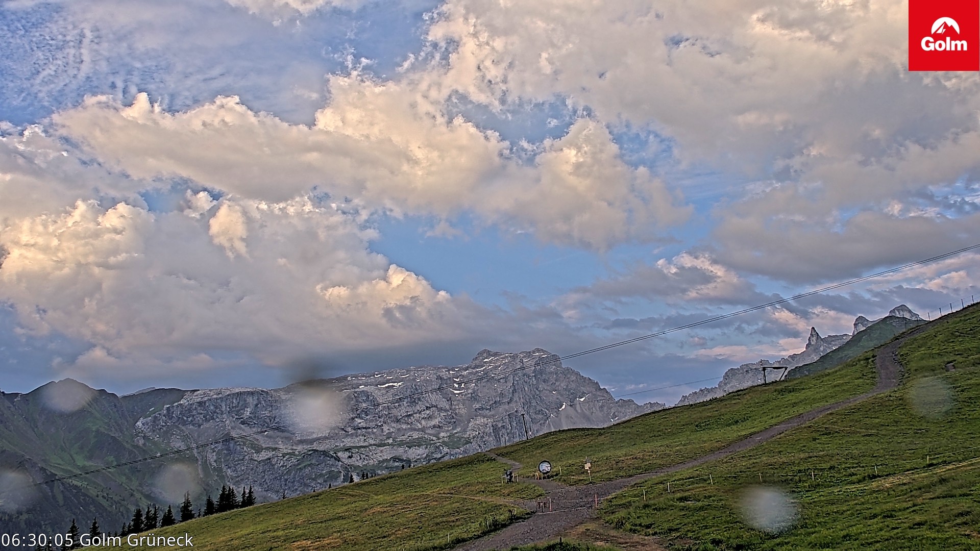 Archiv Foto Webcam Blick vom Golm auf die Tschaggunser Mittagsspitze