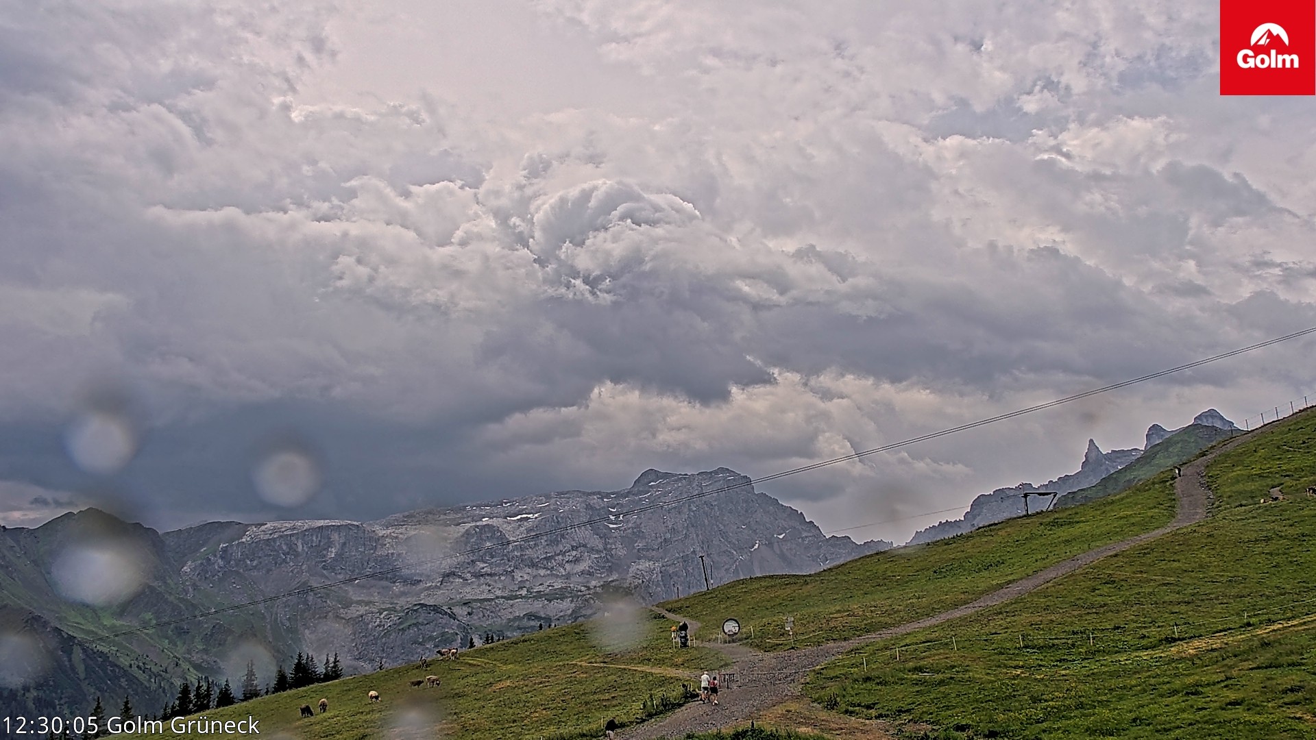 Archiv Foto Webcam Blick vom Golm auf die Tschaggunser Mittagsspitze