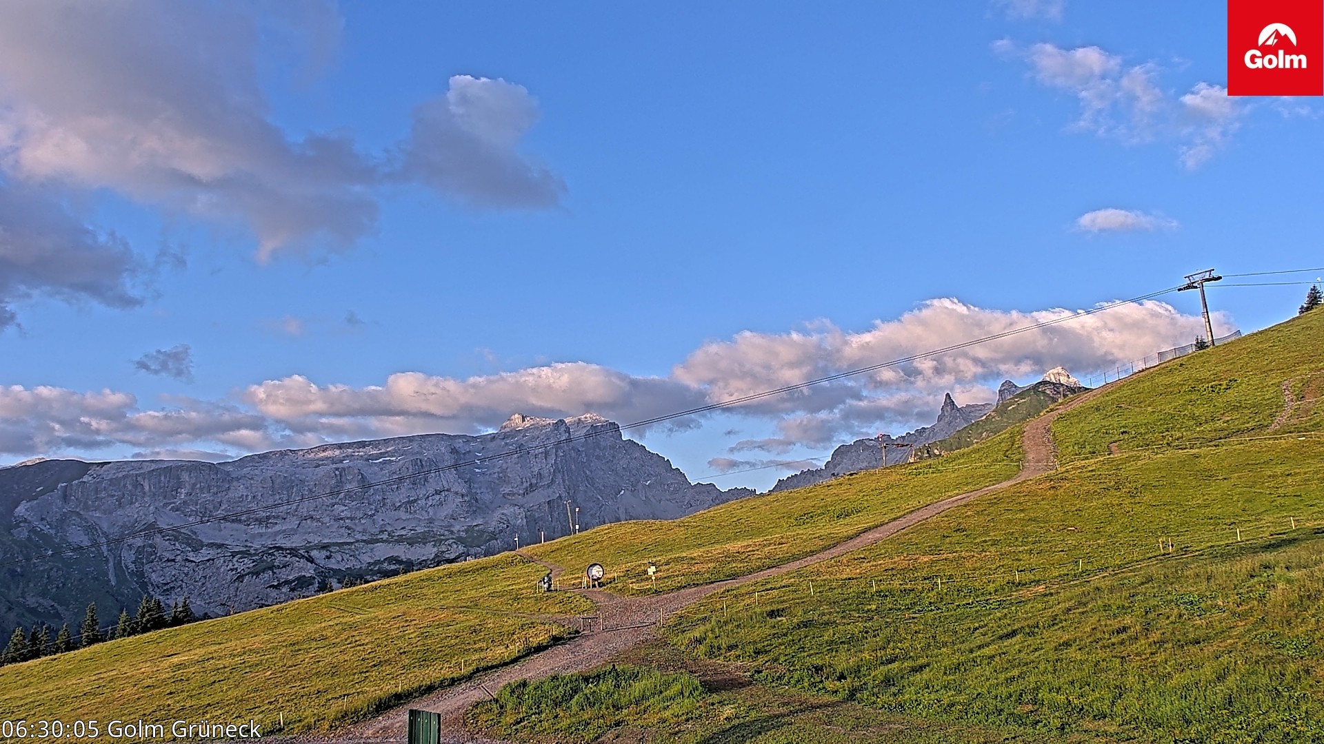 Archiv Foto Webcam Blick vom Golm auf die Tschaggunser Mittagsspitze