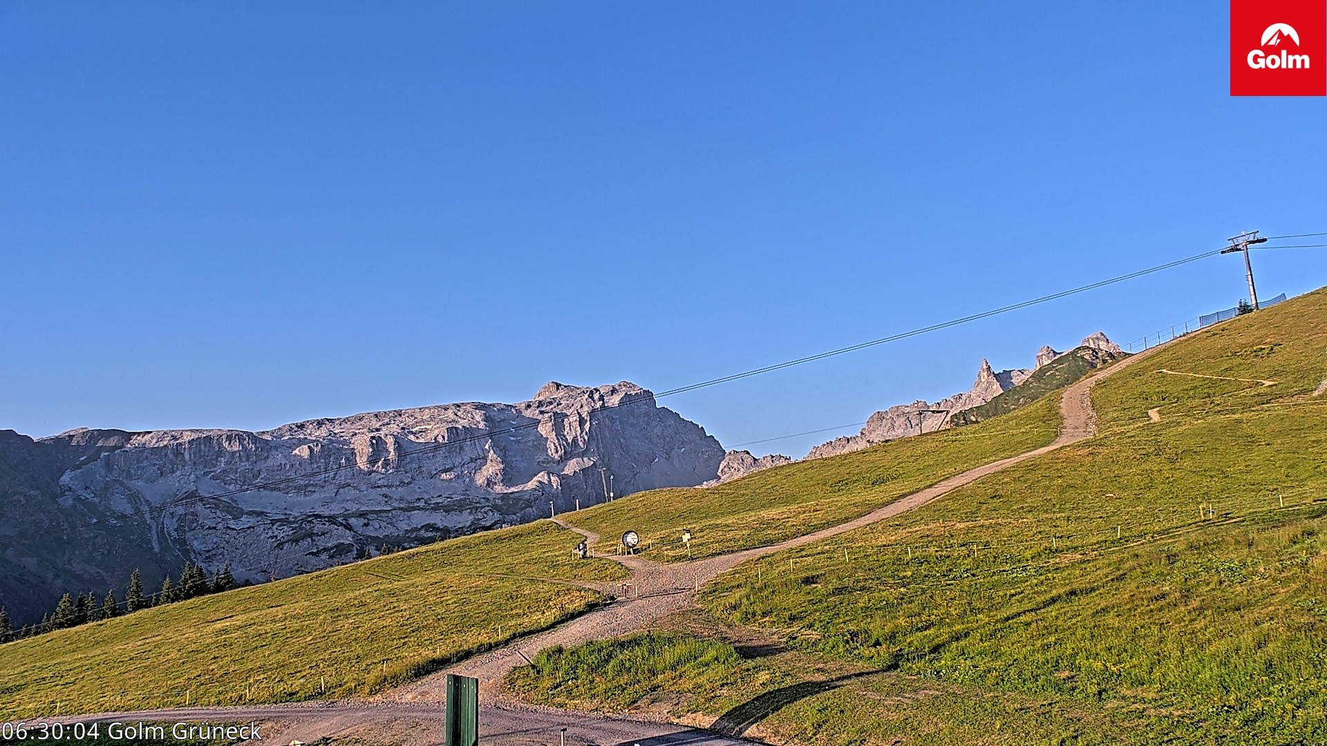 Archiv Foto Webcam Blick vom Golm auf die Tschaggunser Mittagsspitze