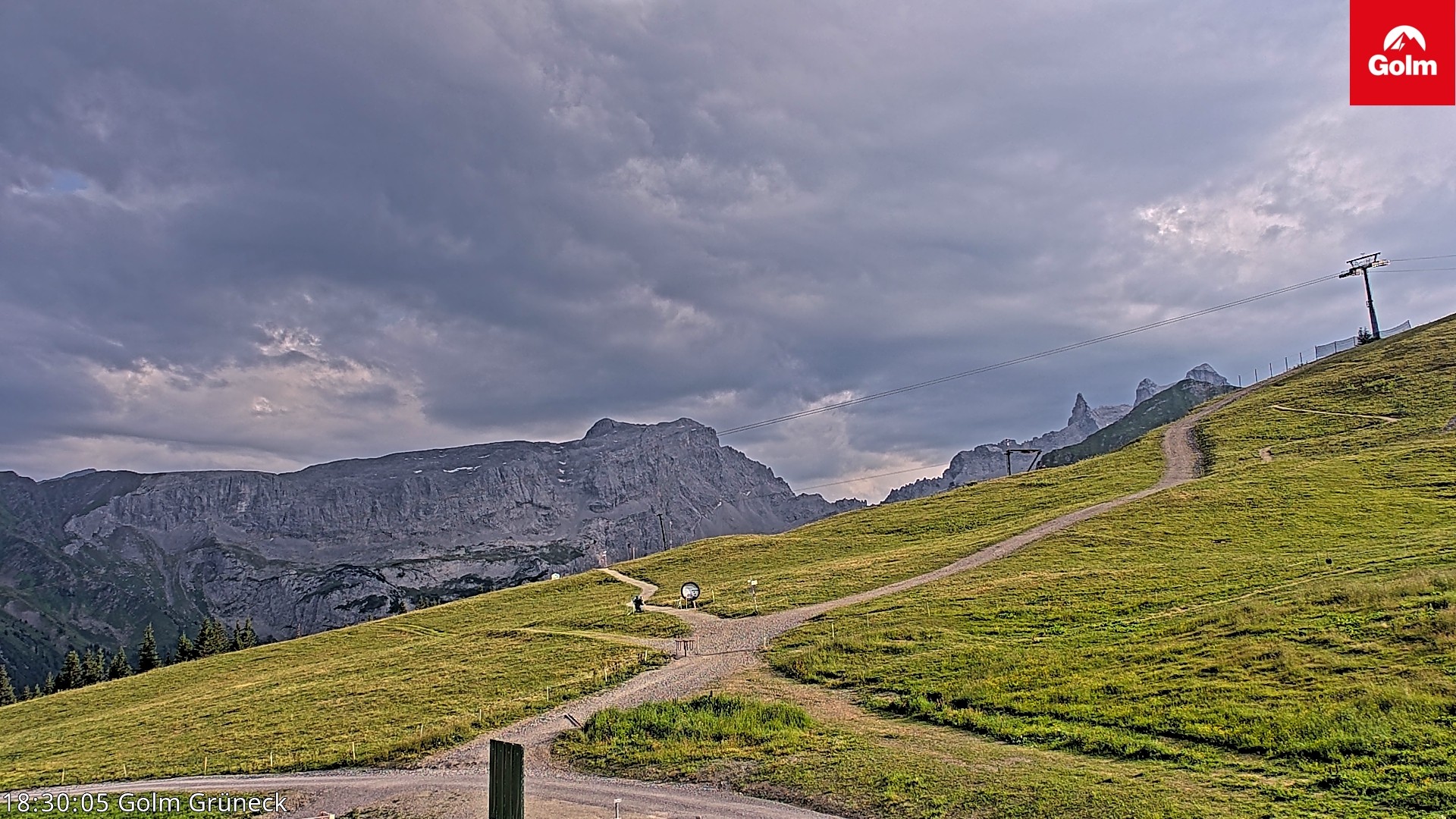 Archiv Foto Webcam Blick vom Golm auf die Tschaggunser Mittagsspitze