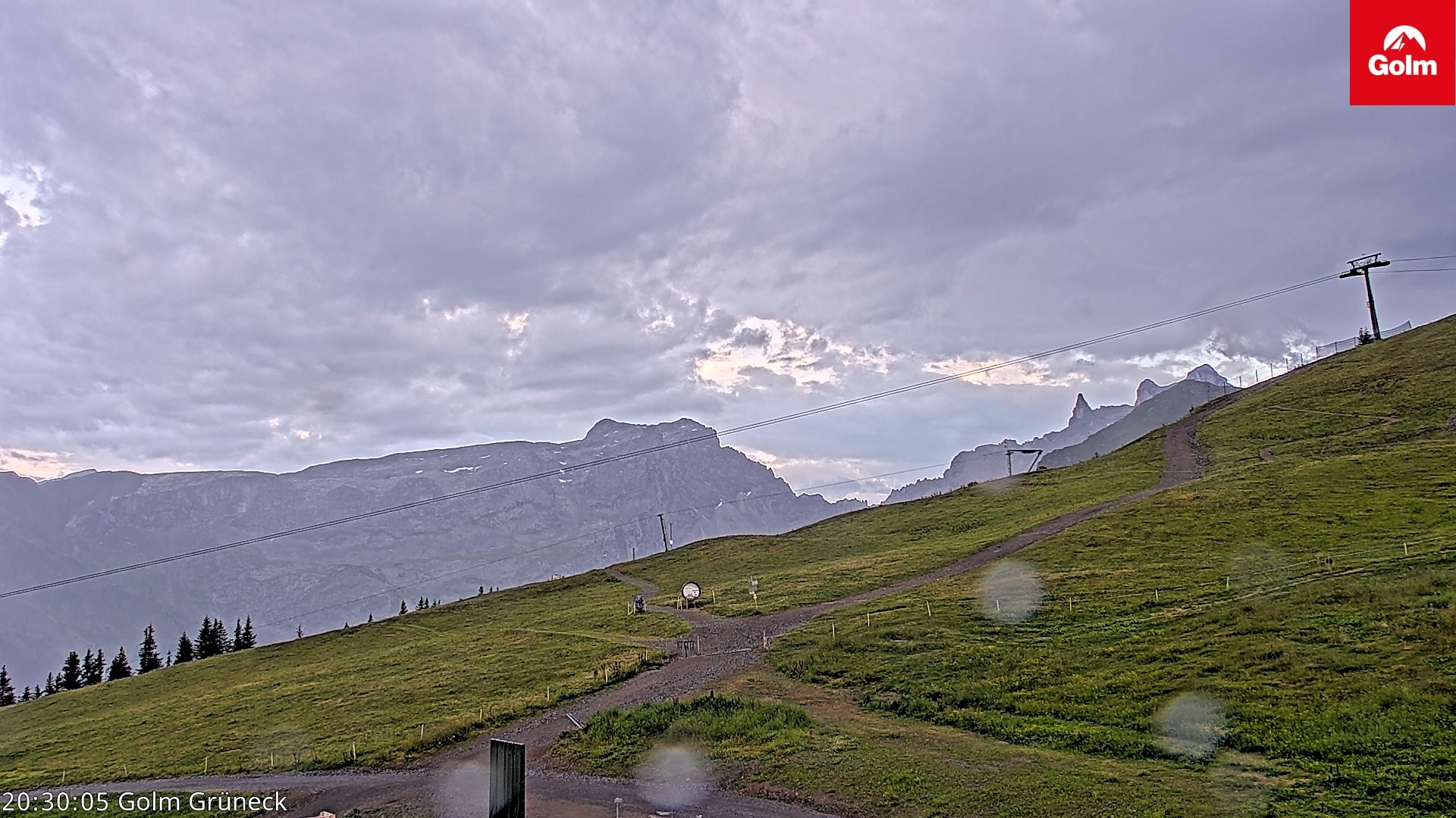 Archiv Foto Webcam Blick vom Golm auf die Tschaggunser Mittagsspitze