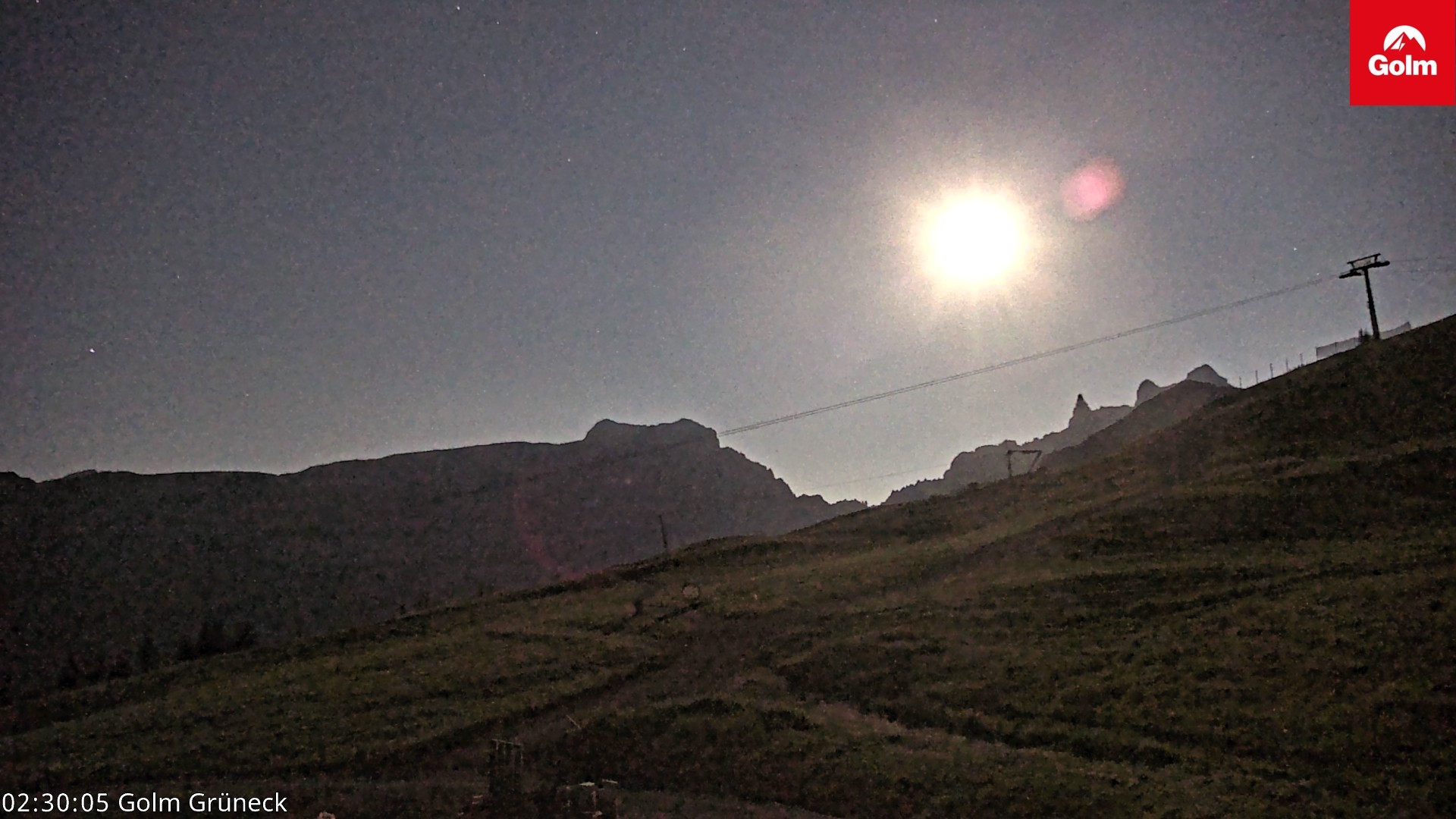 Archiv Foto Webcam Blick vom Golm auf die Tschaggunser Mittagsspitze