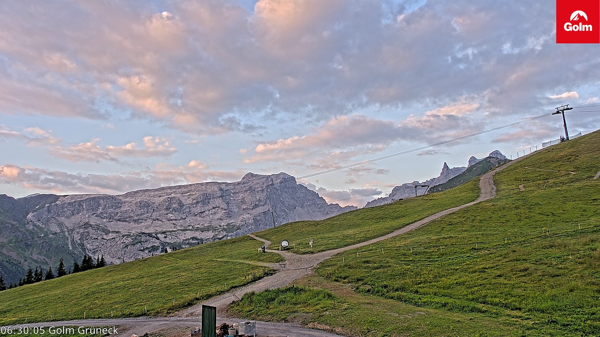 Archiv Foto Webcam Blick vom Golm auf die Tschaggunser Mittagsspitze