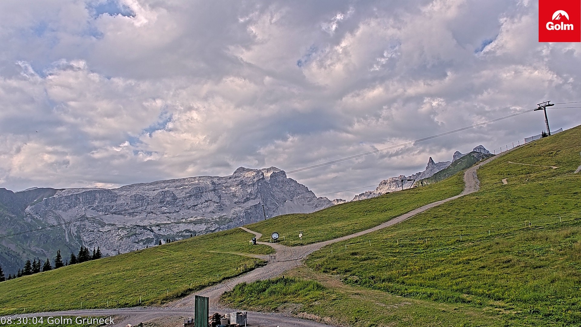Archiv Foto Webcam Blick vom Golm auf die Tschaggunser Mittagsspitze