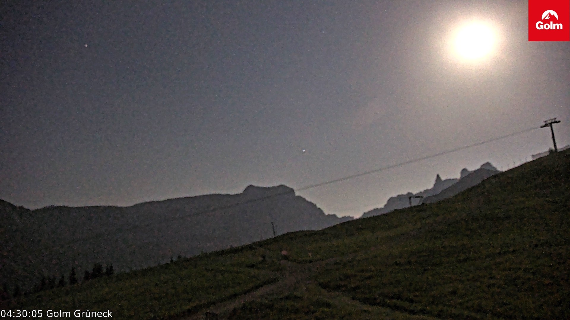 Archiv Foto Webcam Blick vom Golm auf die Tschaggunser Mittagsspitze