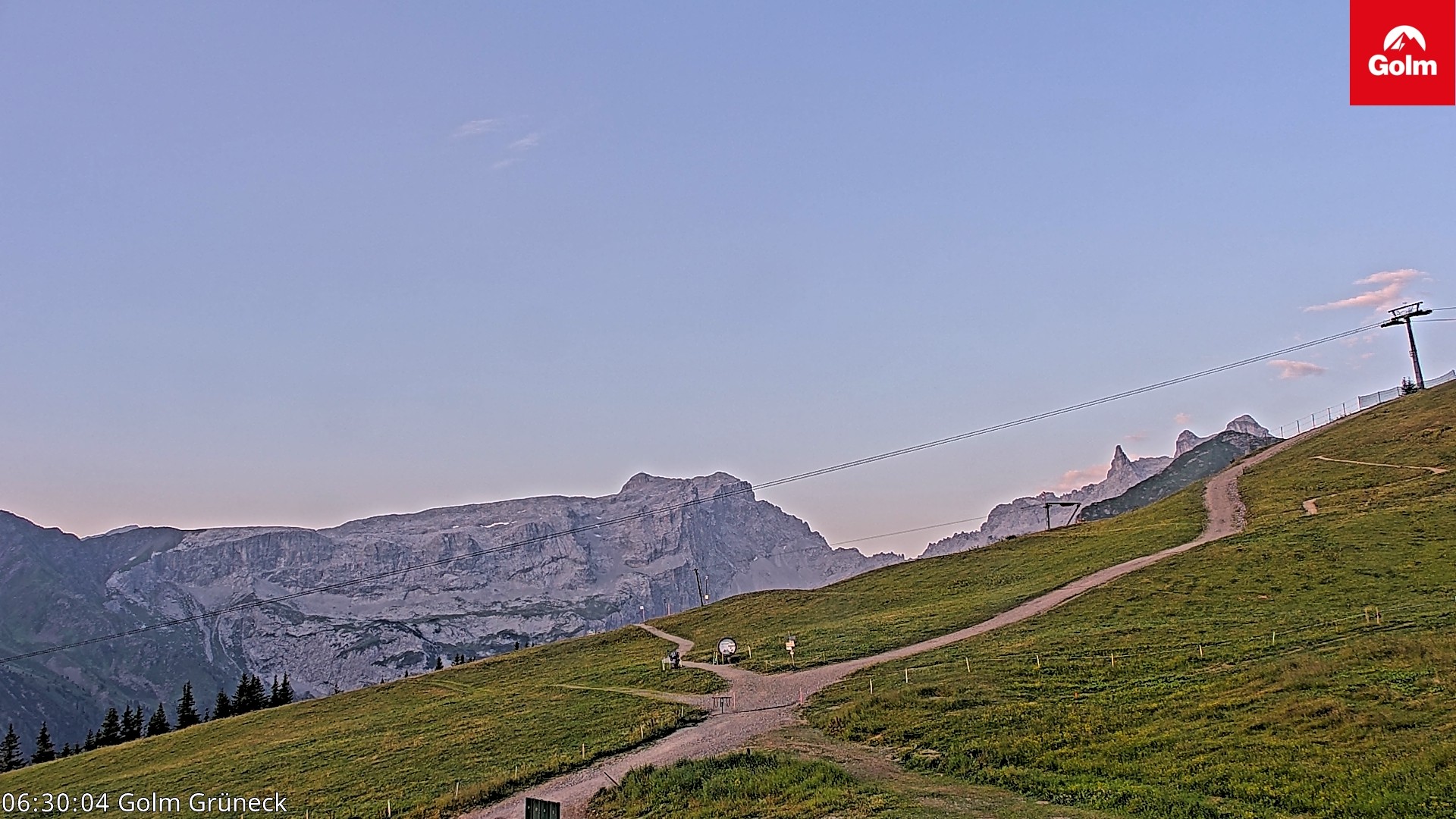 Archiv Foto Webcam Blick vom Golm auf die Tschaggunser Mittagsspitze