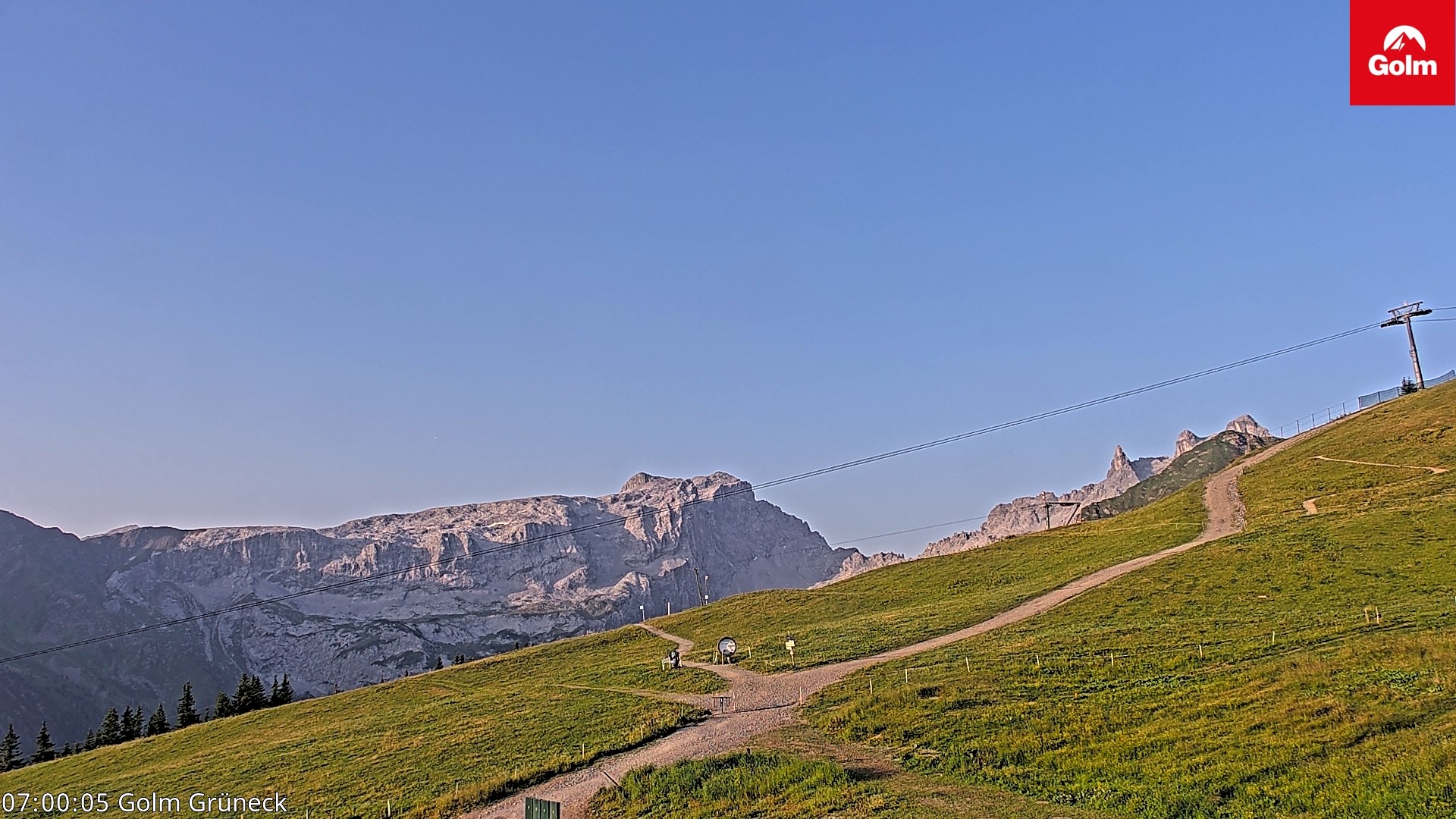 Archiv Foto Webcam Blick vom Golm auf die Tschaggunser Mittagsspitze