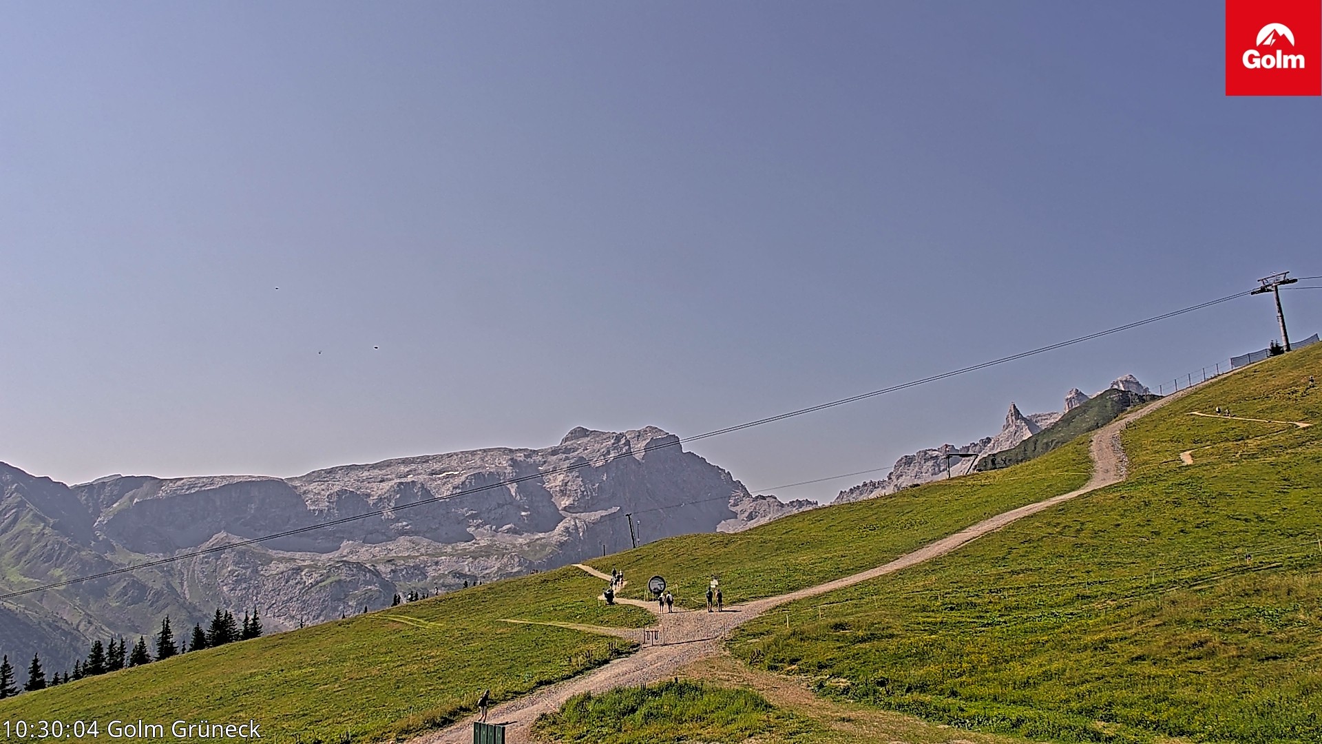 Archiv Foto Webcam Blick vom Golm auf die Tschaggunser Mittagsspitze