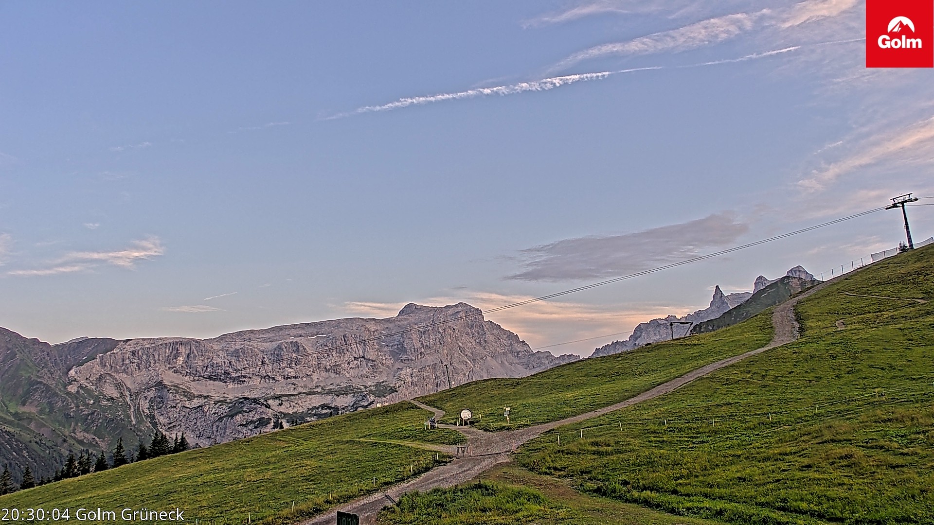 Archiv Foto Webcam Blick vom Golm auf die Tschaggunser Mittagsspitze