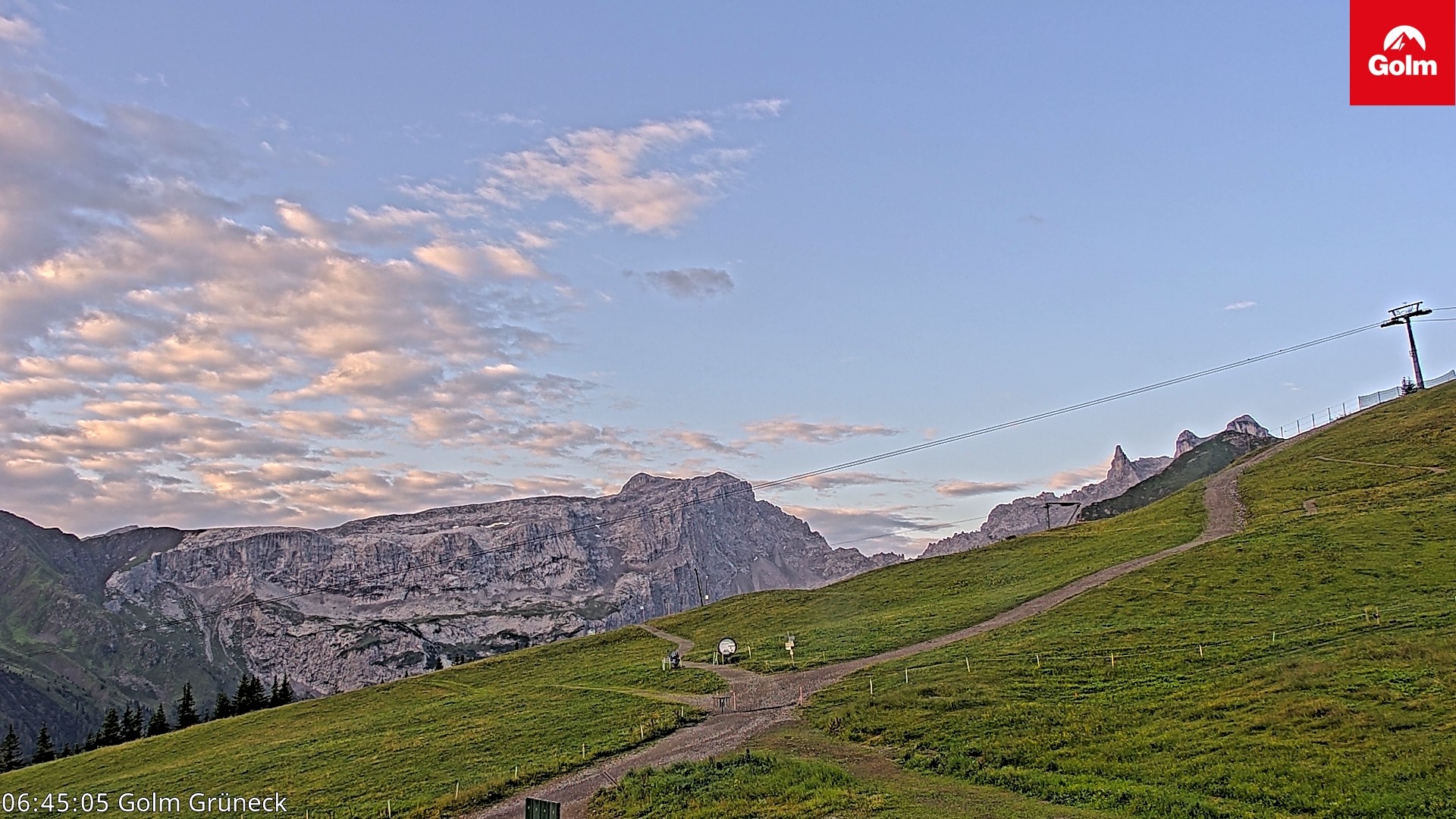 Archiv Foto Webcam Blick vom Golm auf die Tschaggunser Mittagsspitze