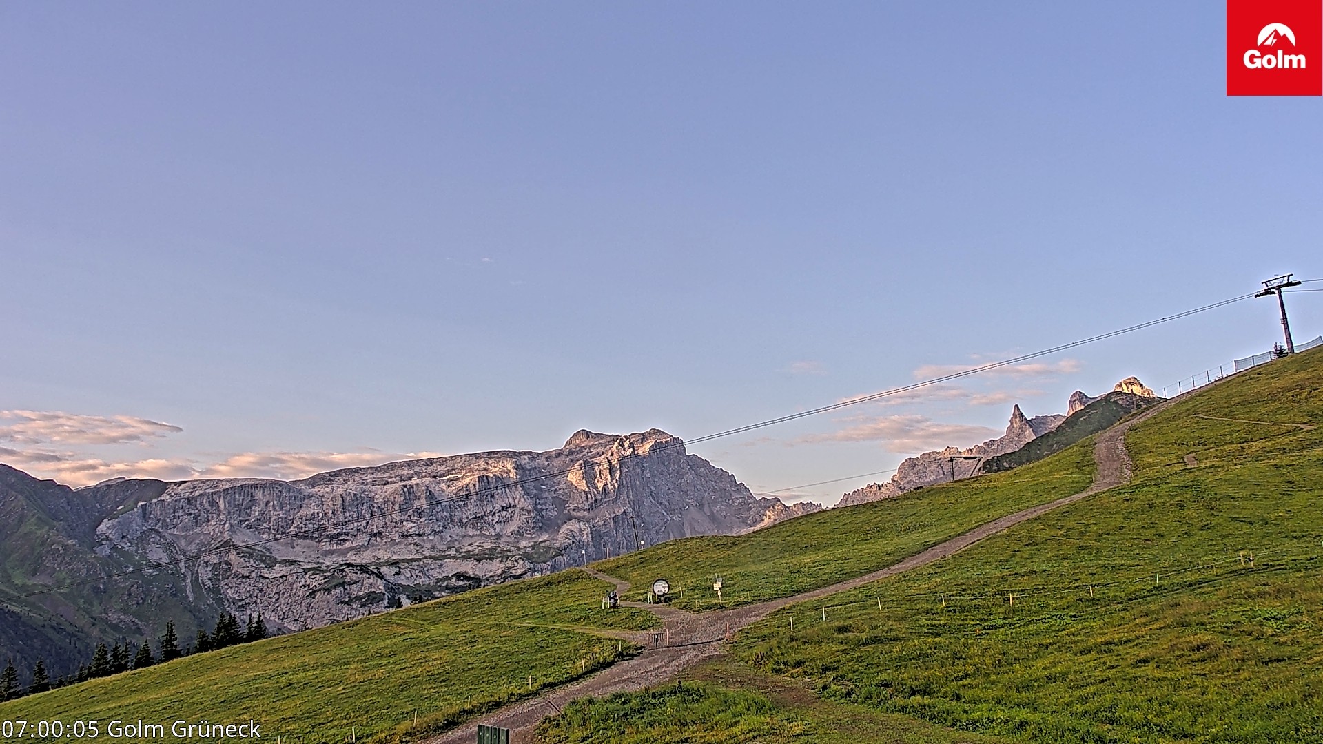 Archiv Foto Webcam Blick vom Golm auf die Tschaggunser Mittagsspitze