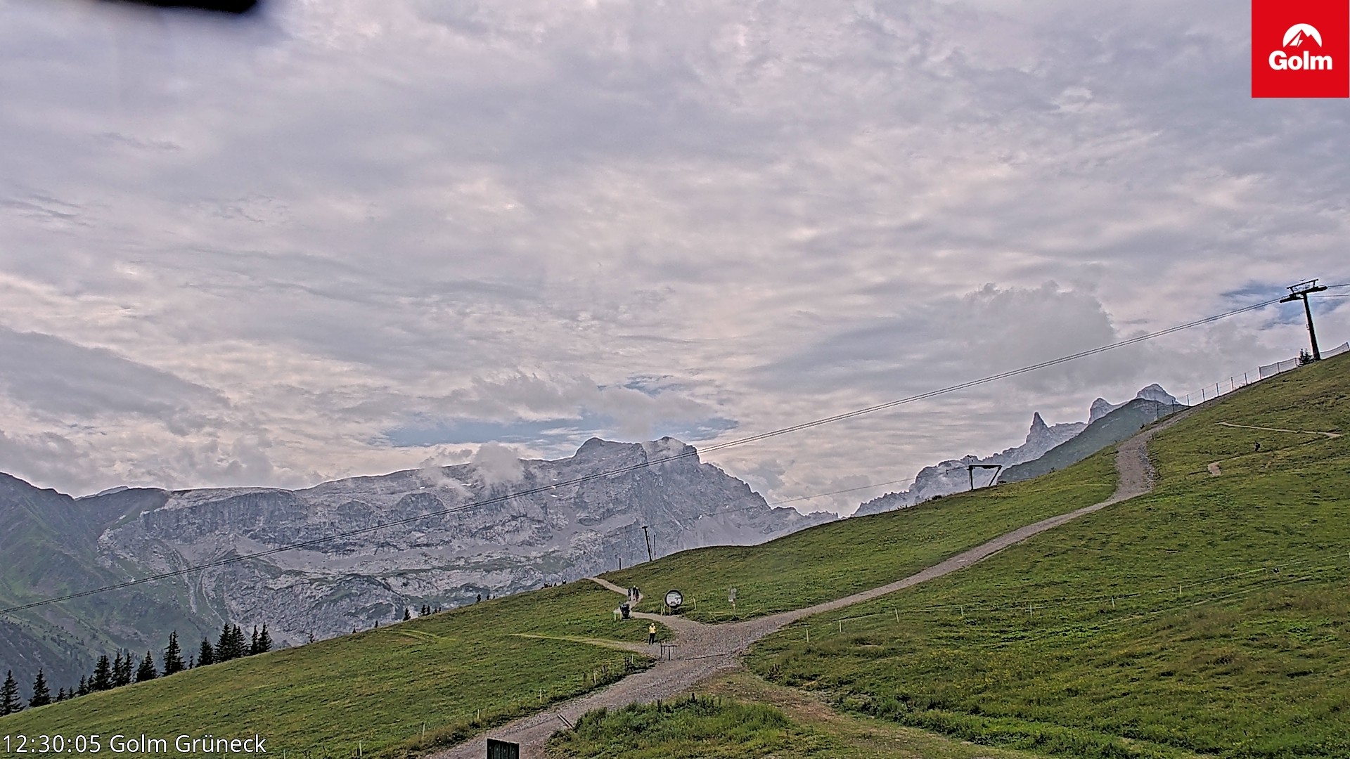 Archiv Foto Webcam Blick vom Golm auf die Tschaggunser Mittagsspitze