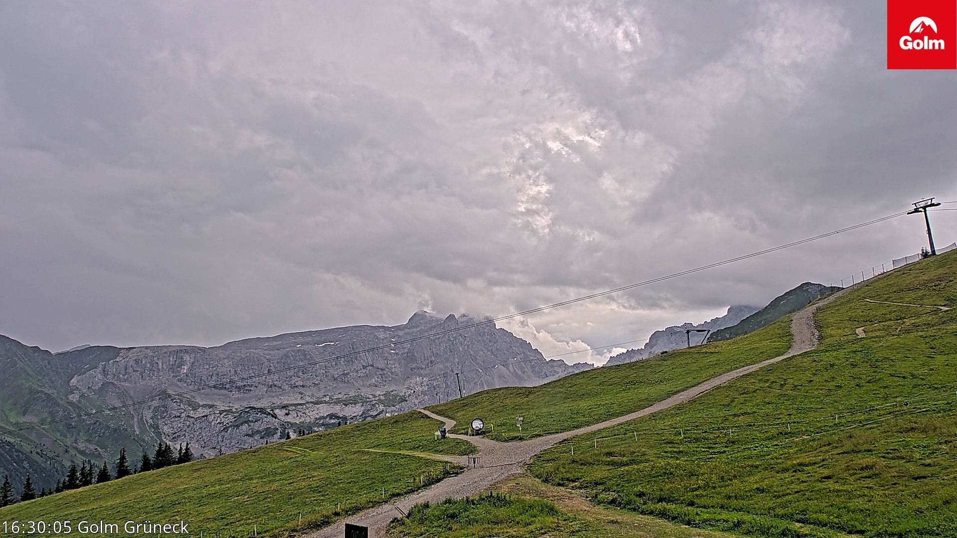 Archiv Foto Webcam Blick vom Golm auf die Tschaggunser Mittagsspitze